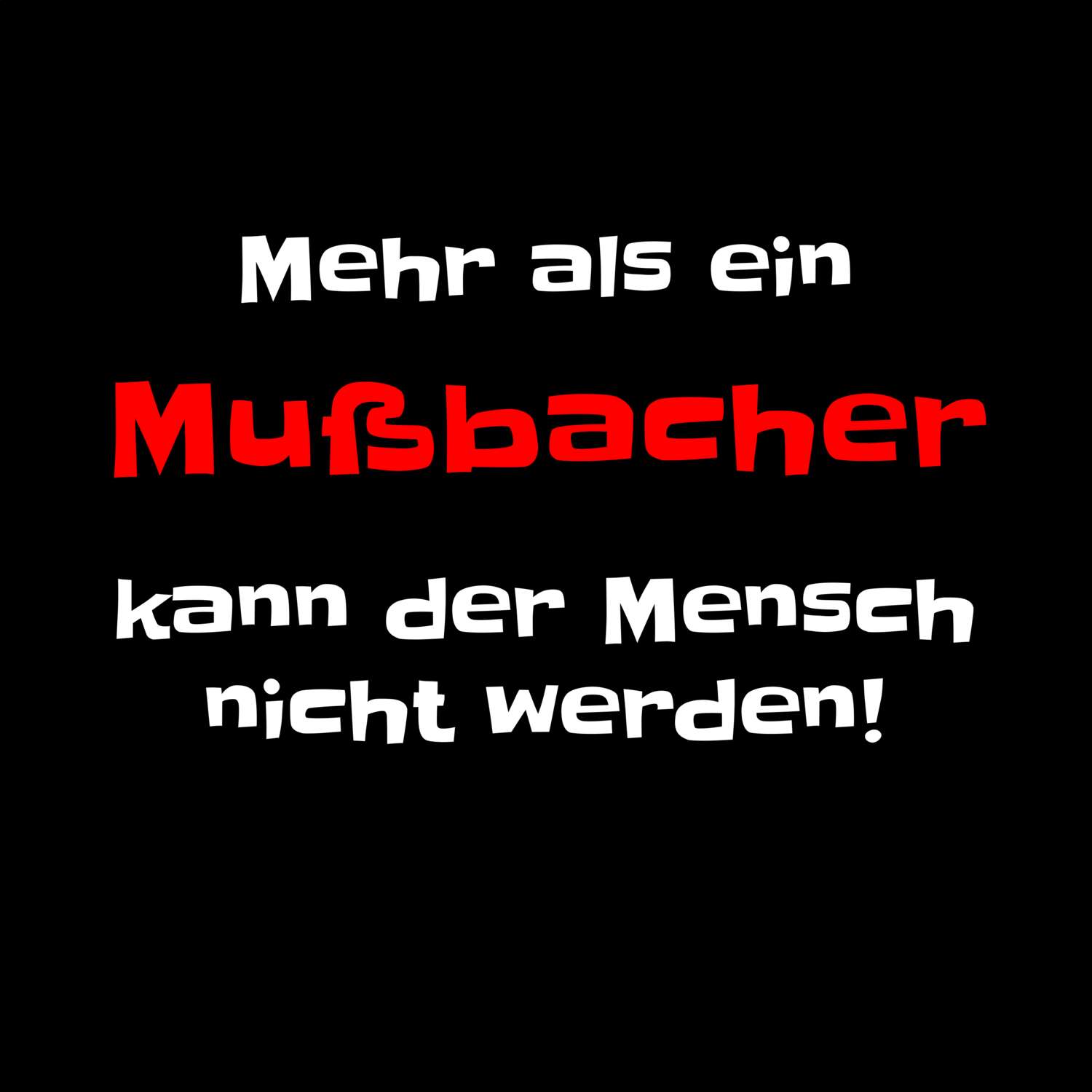 Mußbach T-Shirt »Mehr als ein«