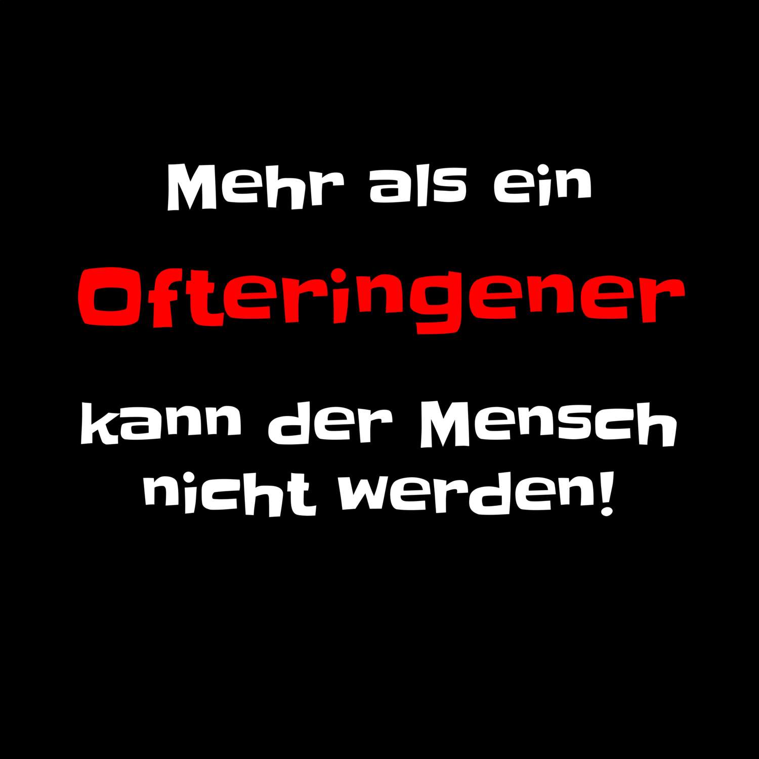 Ofteringen T-Shirt »Mehr als ein«