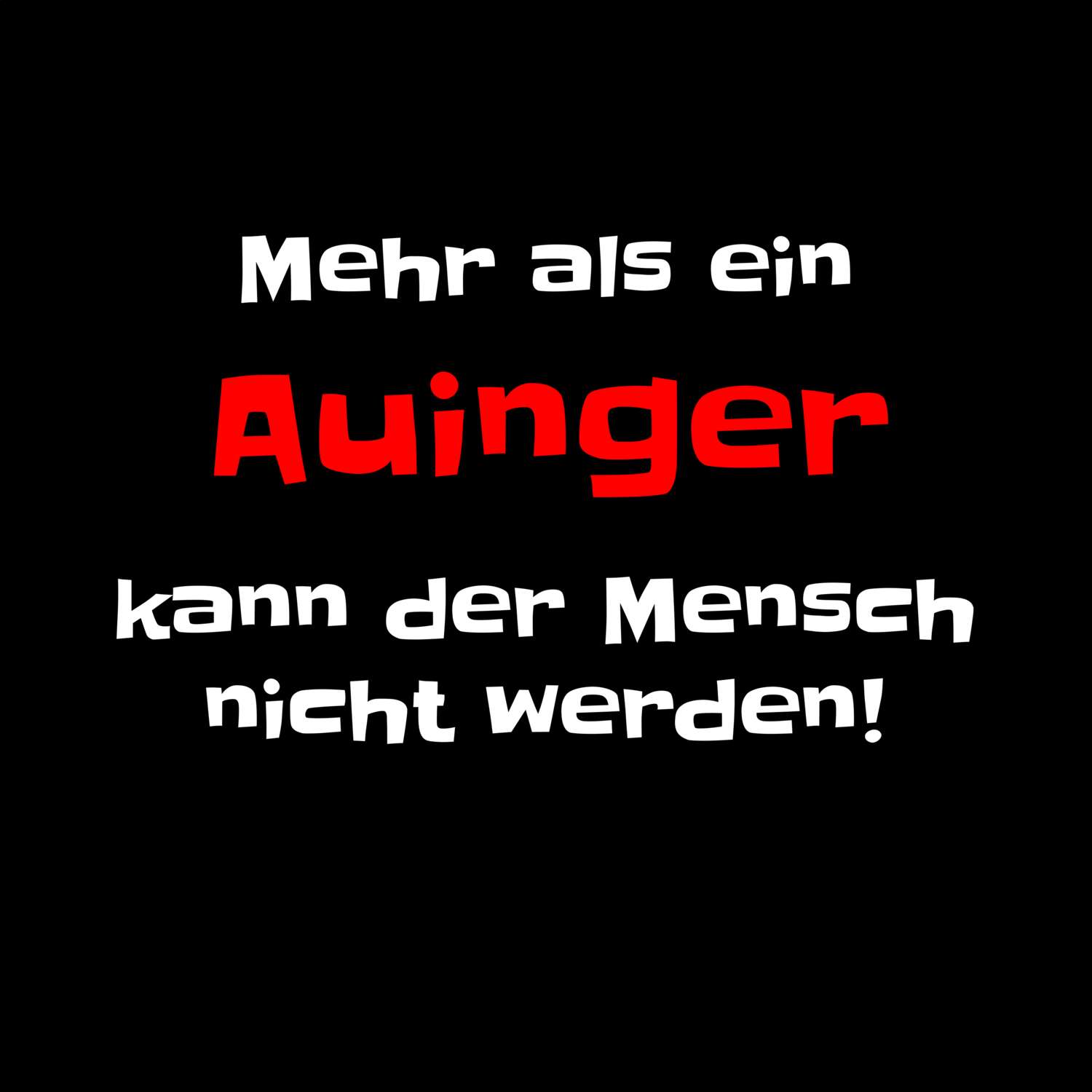 Auing T-Shirt »Mehr als ein«