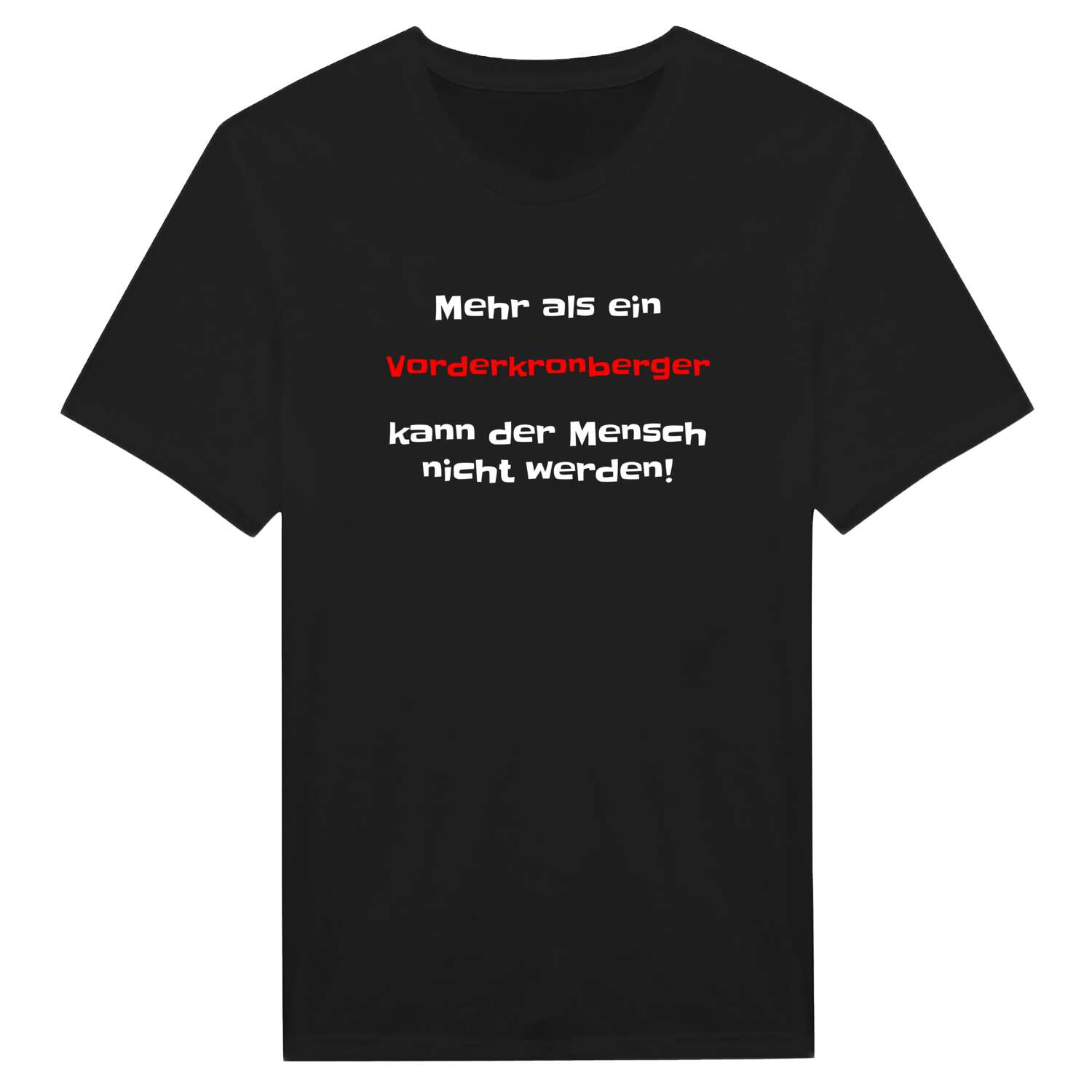Vorderkronberg T-Shirt »Mehr als ein«