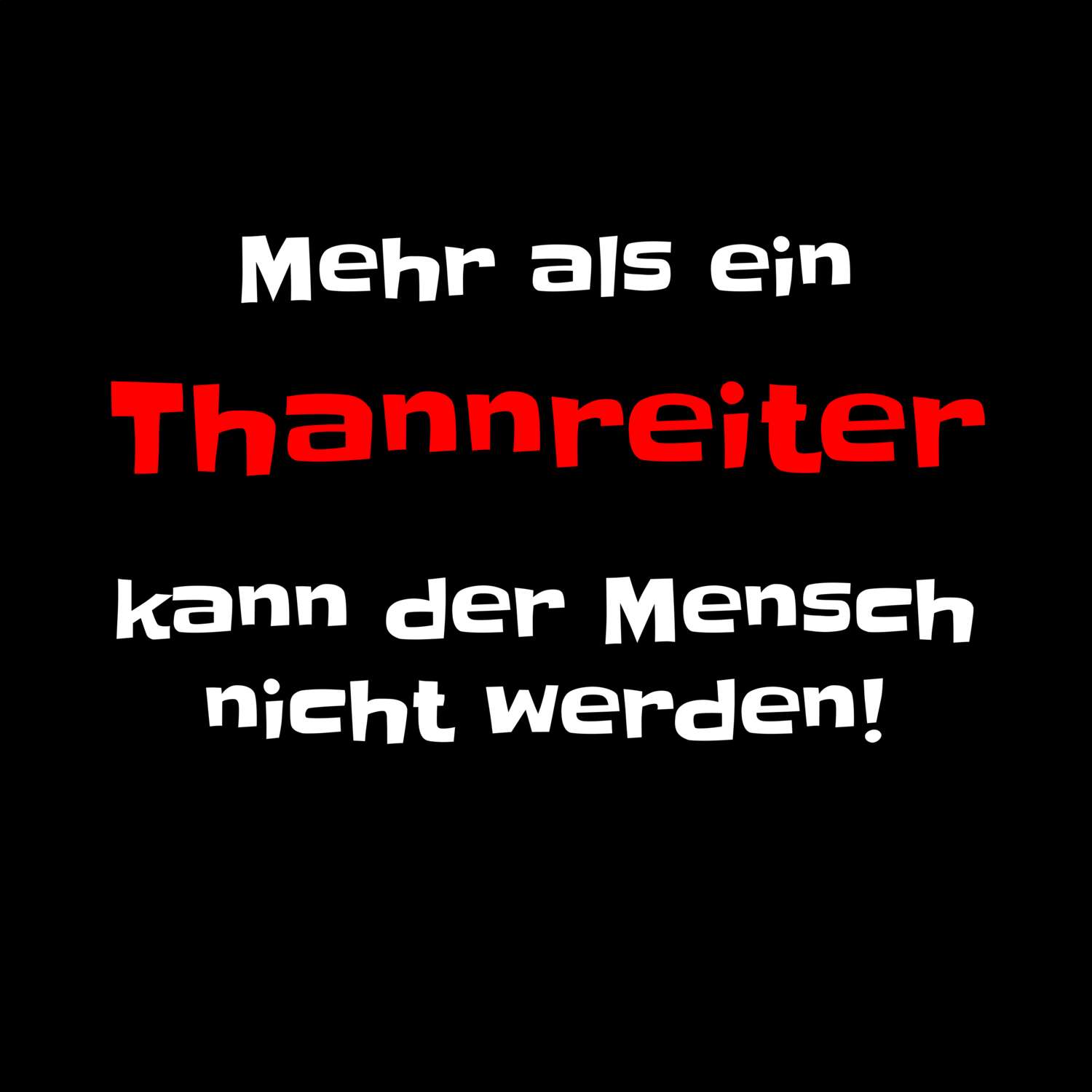 Thannreit T-Shirt »Mehr als ein«