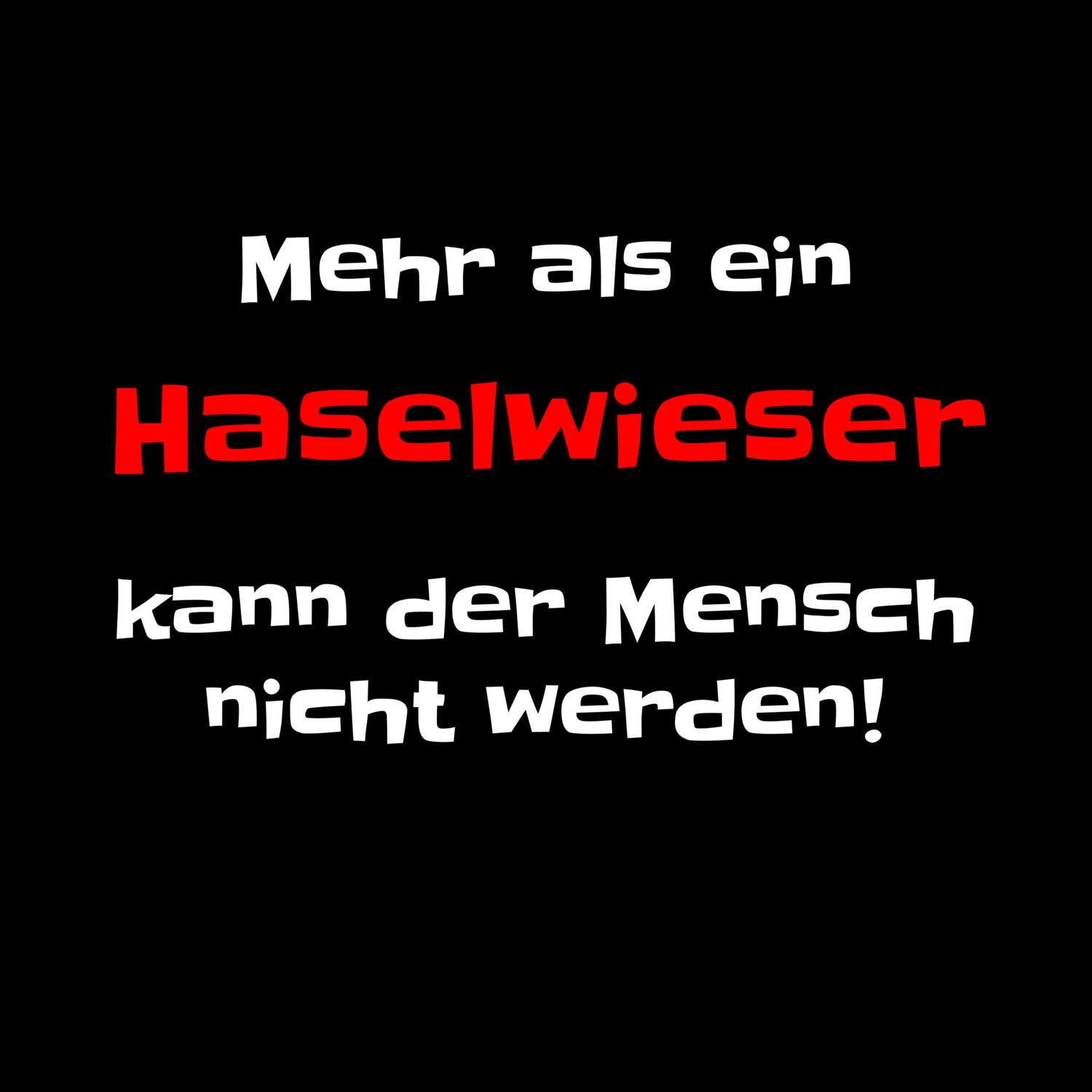 Haselwies T-Shirt »Mehr als ein«