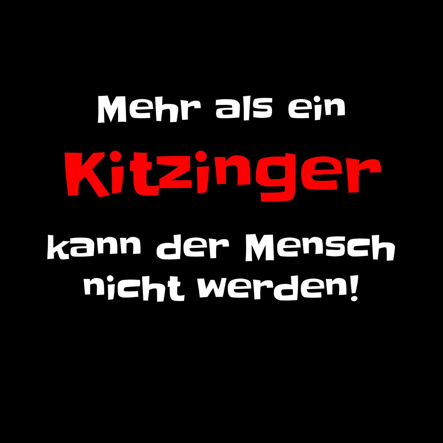 Kitzing T-Shirt »Mehr als ein«