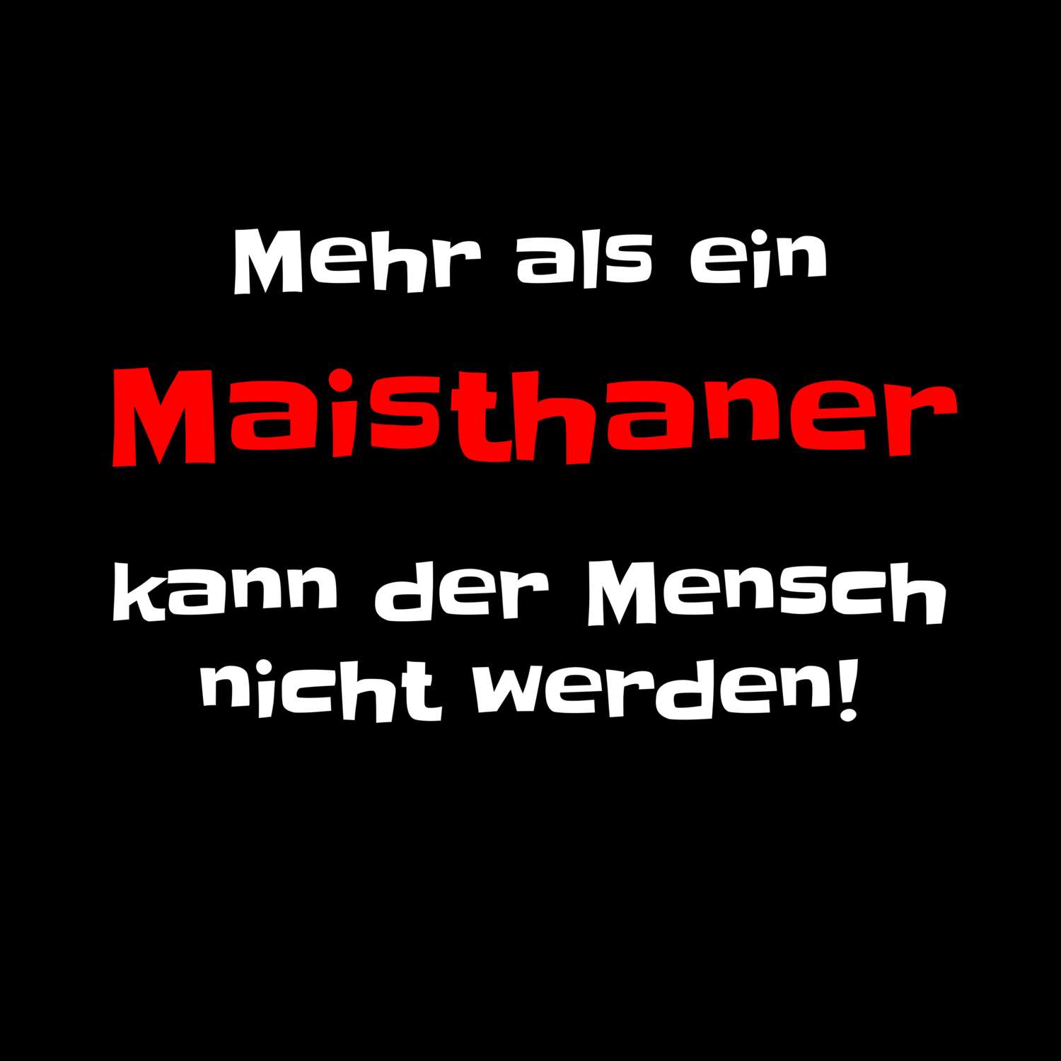 Maisthan T-Shirt »Mehr als ein«