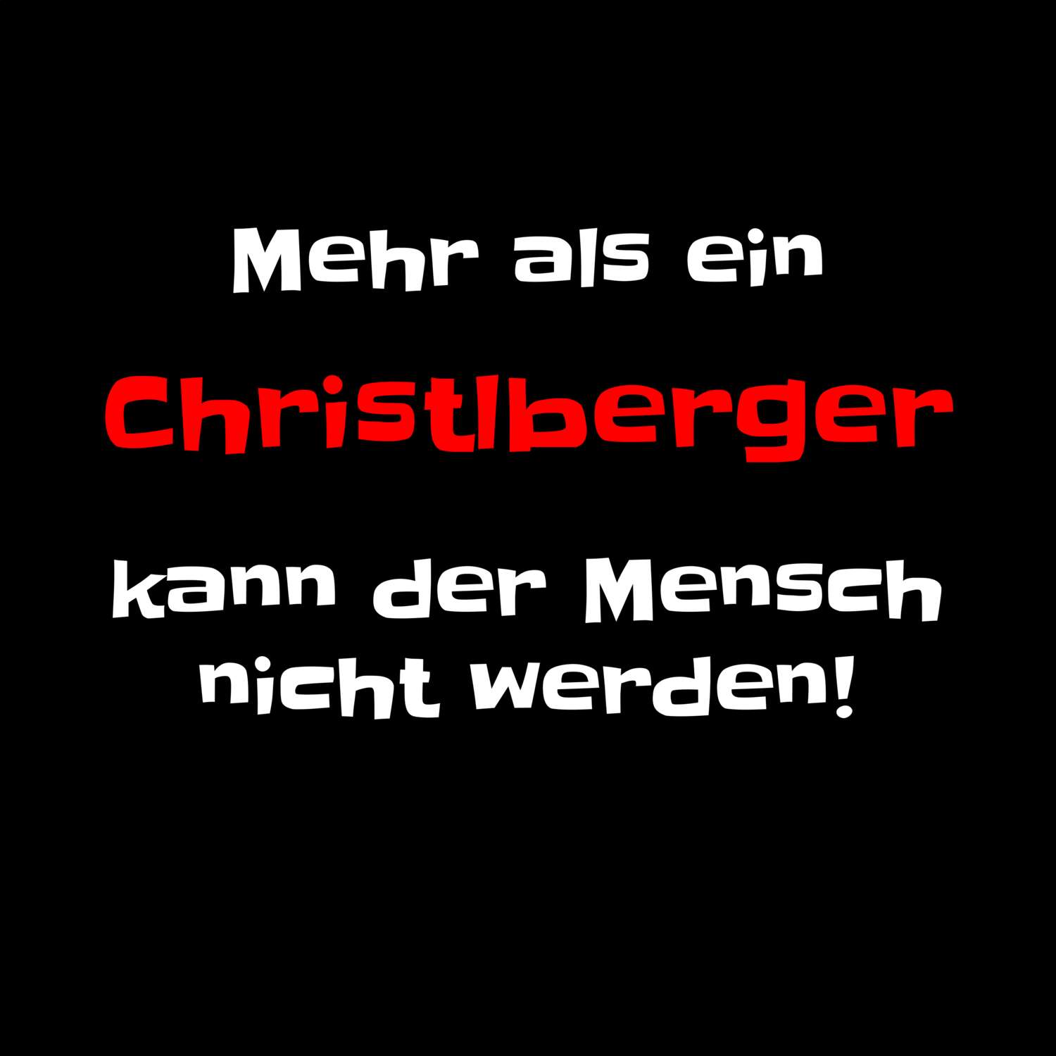 Christlberg T-Shirt »Mehr als ein«
