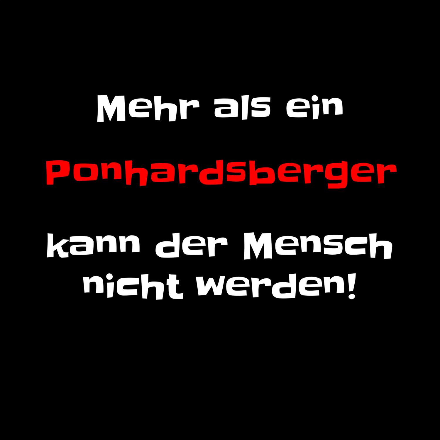 Ponhardsberg T-Shirt »Mehr als ein«