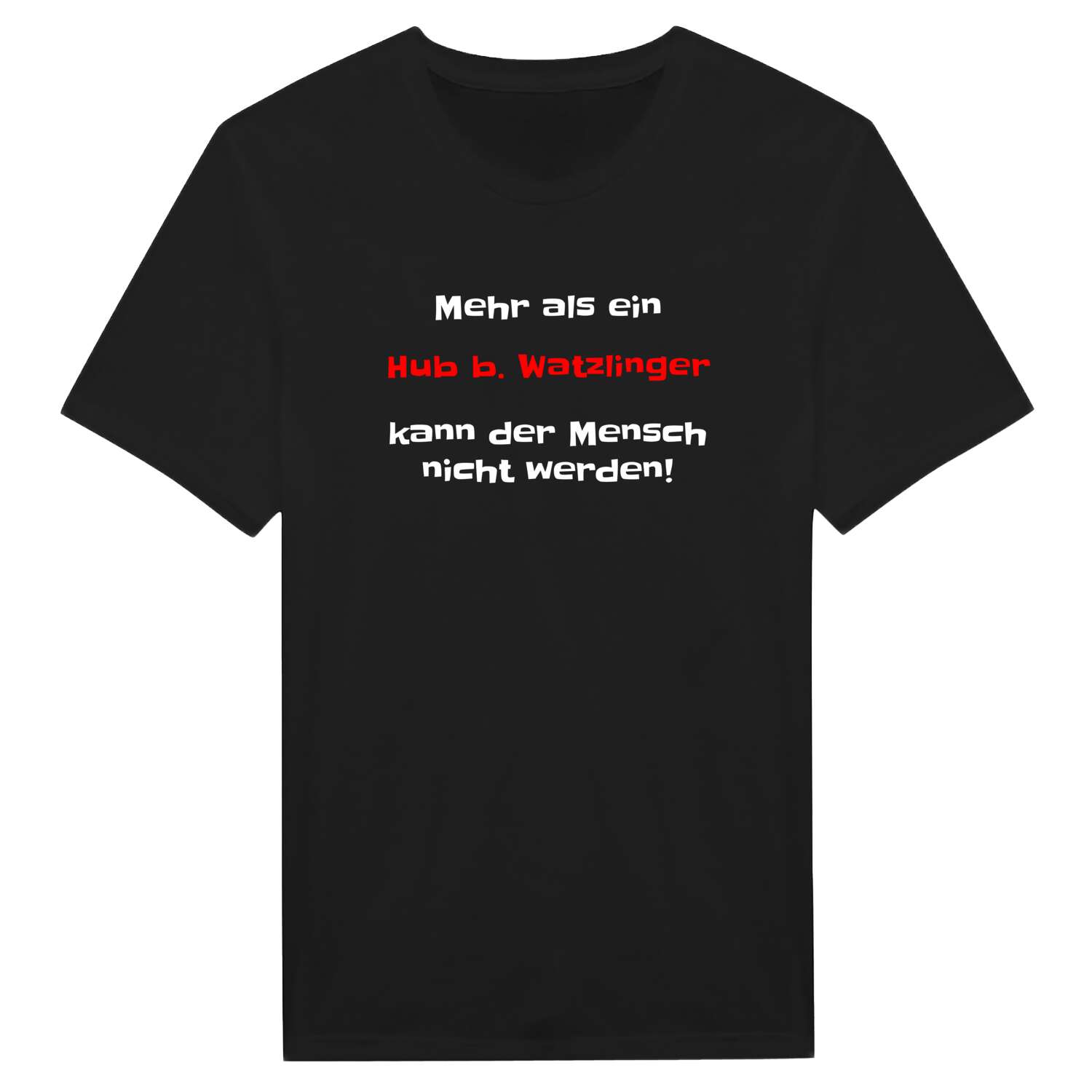 Hub b. Watzling T-Shirt »Mehr als ein«
