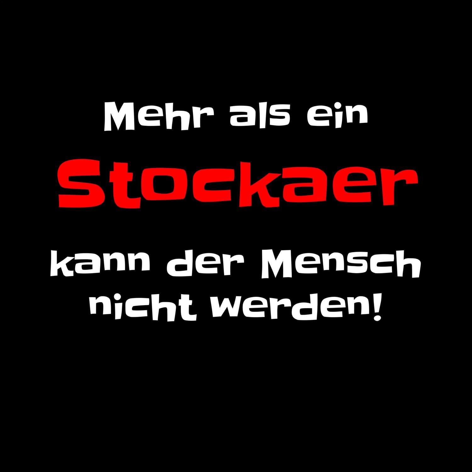 Stocka T-Shirt »Mehr als ein«