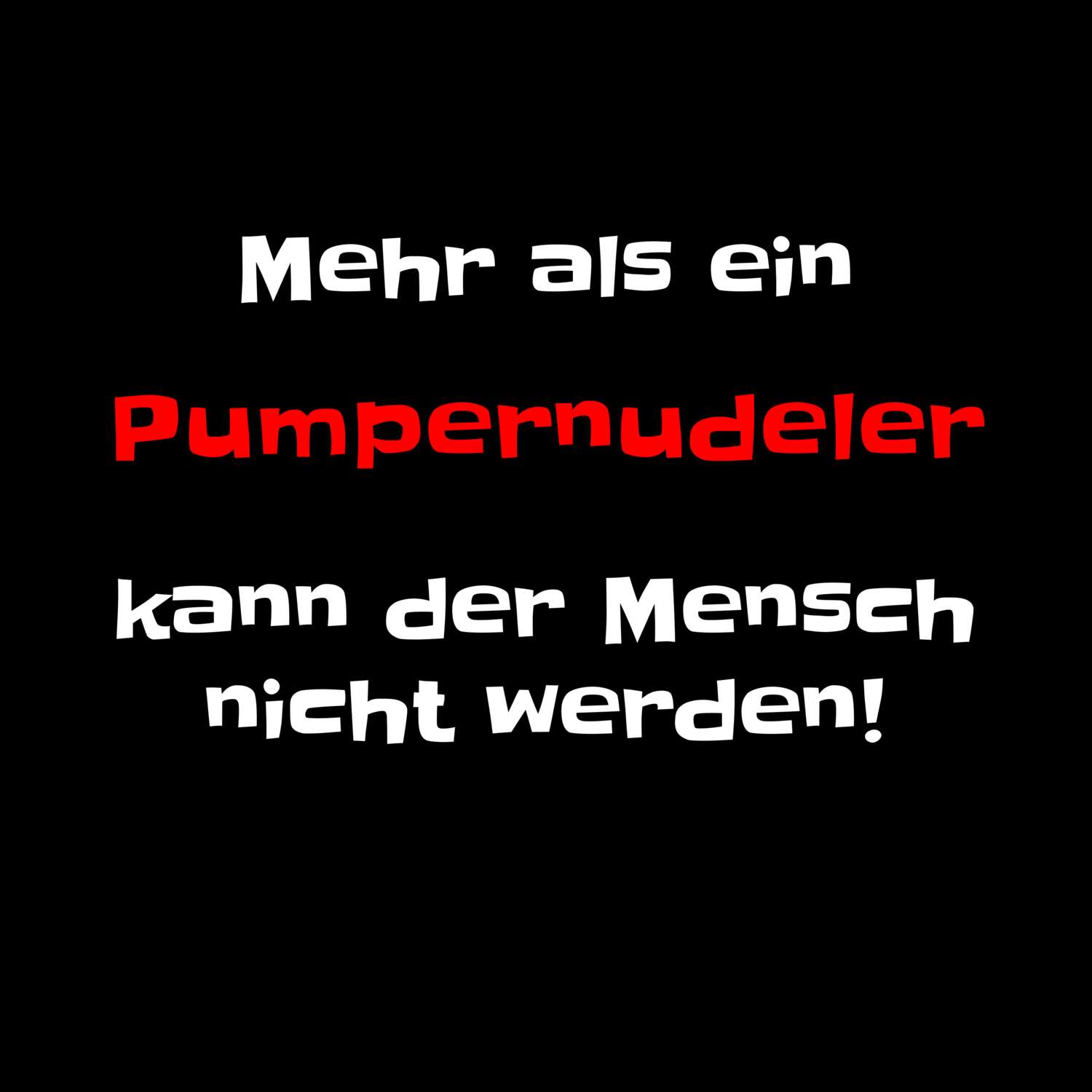 Pumpernudel T-Shirt »Mehr als ein«