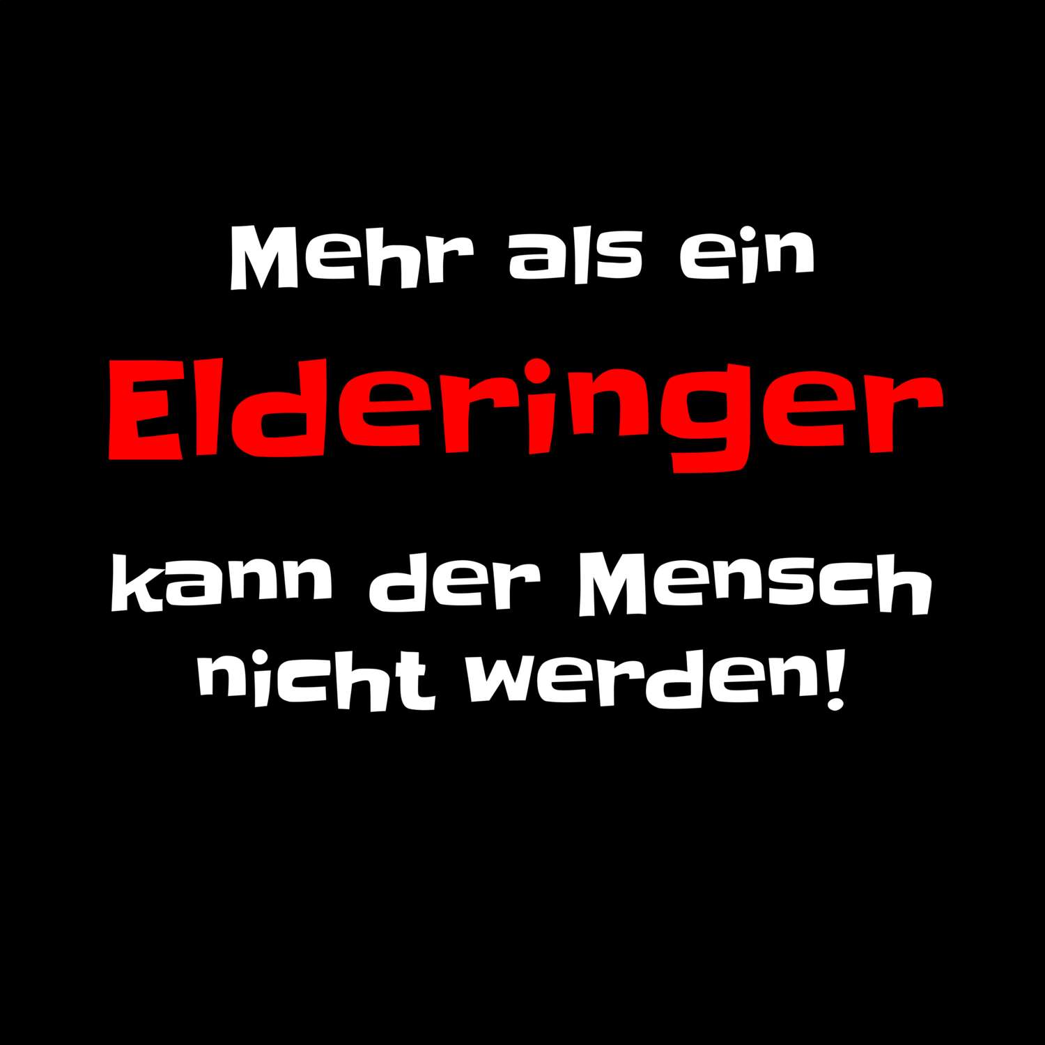 Eldering T-Shirt »Mehr als ein«