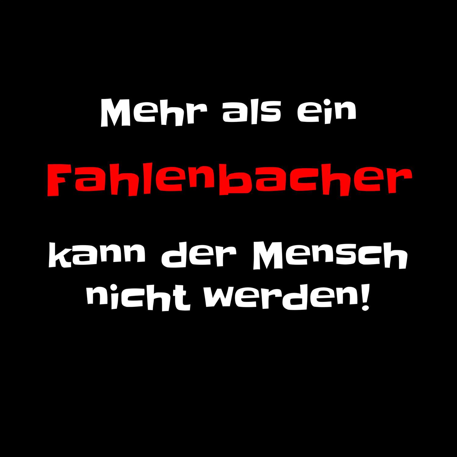 Fahlenbach T-Shirt »Mehr als ein«