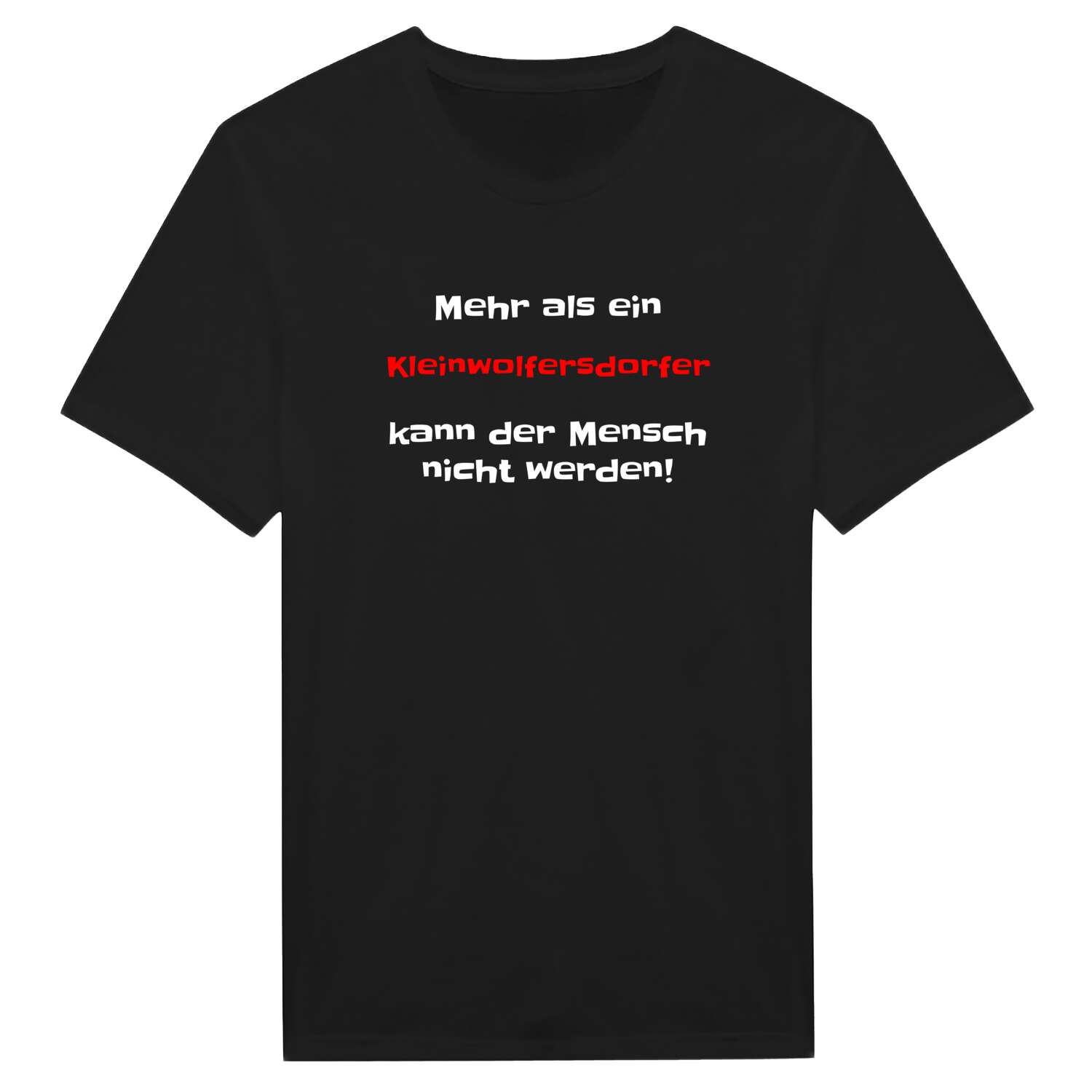 Kleinwolfersdorf T-Shirt »Mehr als ein«