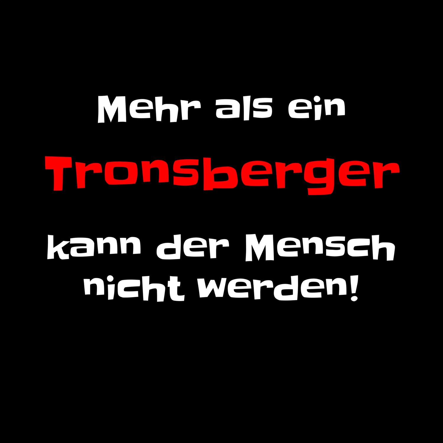 Tronsberg T-Shirt »Mehr als ein«