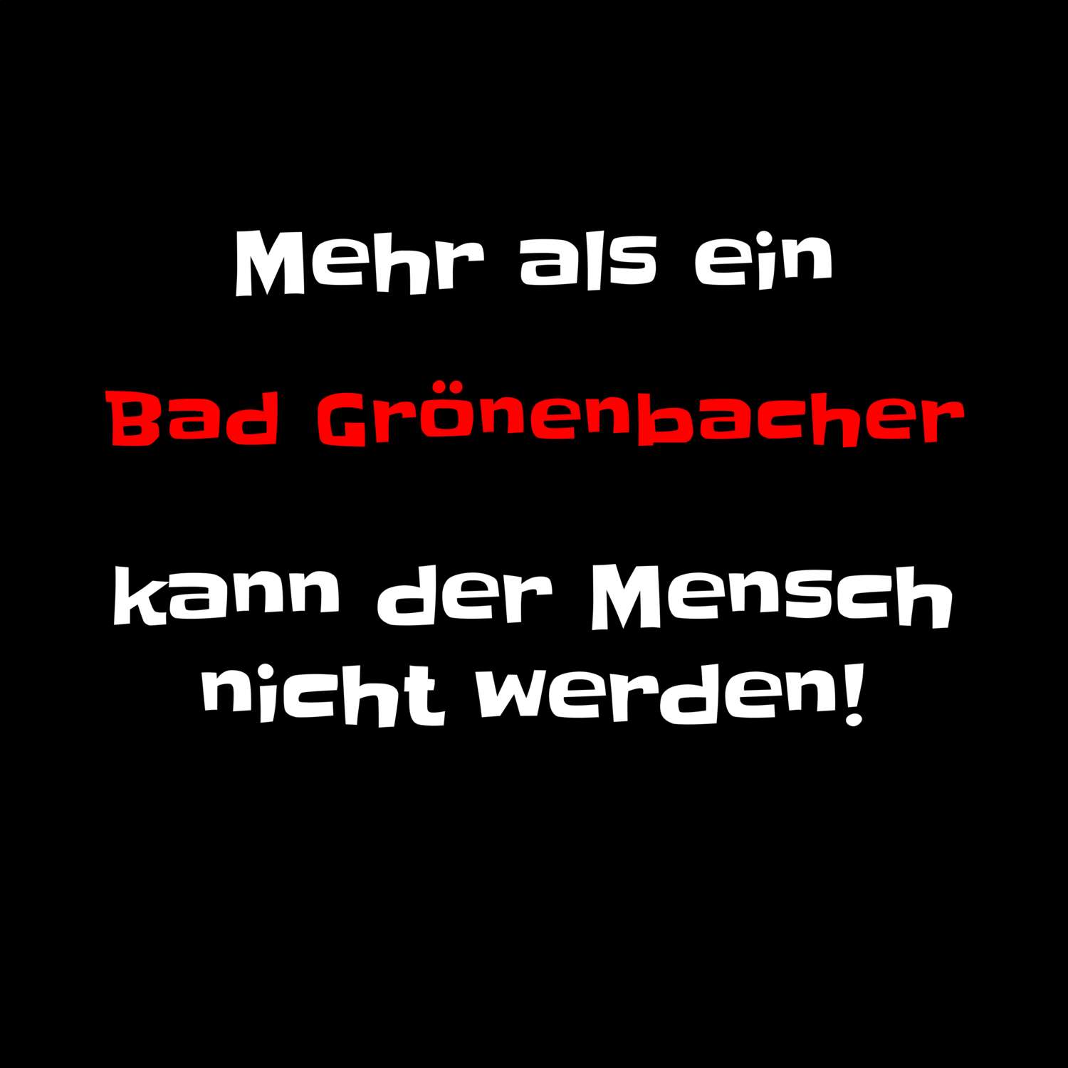 Bad Grönenbach T-Shirt »Mehr als ein«