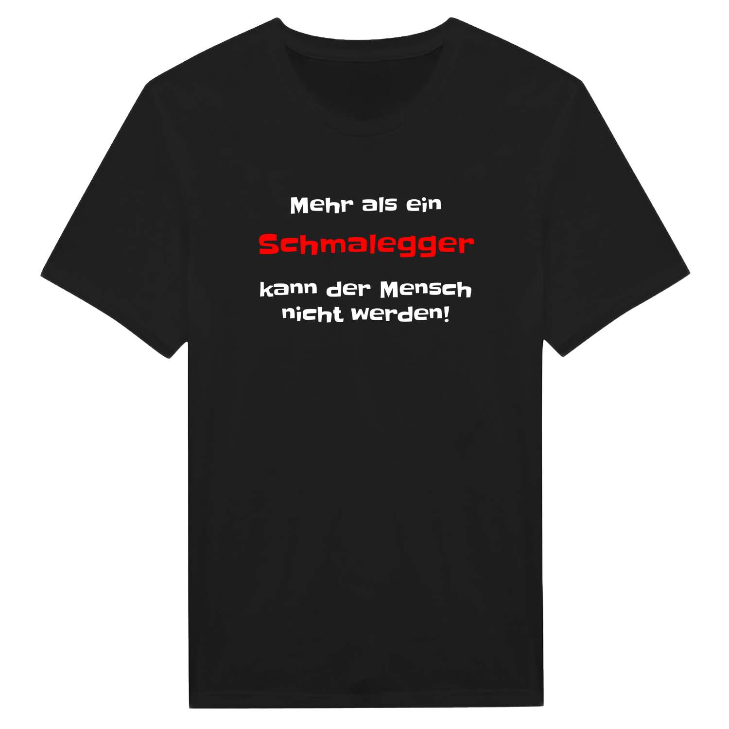 Schmalegg T-Shirt »Mehr als ein«