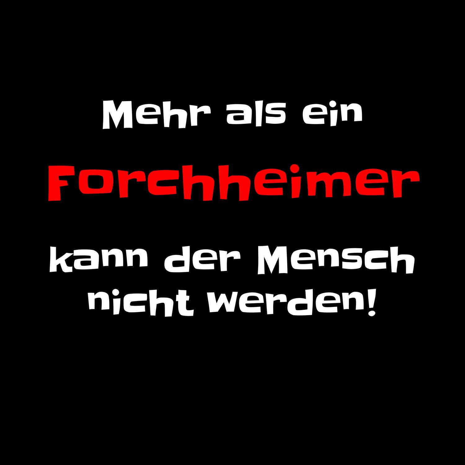 Forchheim T-Shirt »Mehr als ein«