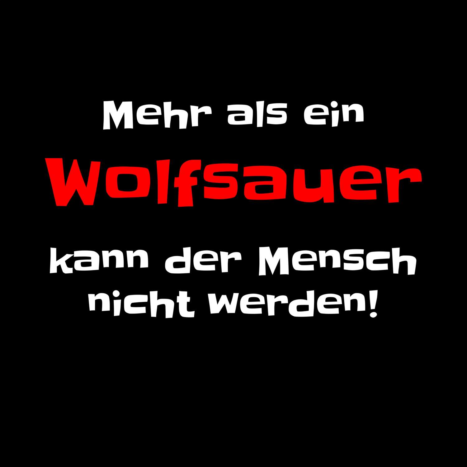 Wolfsau T-Shirt »Mehr als ein«