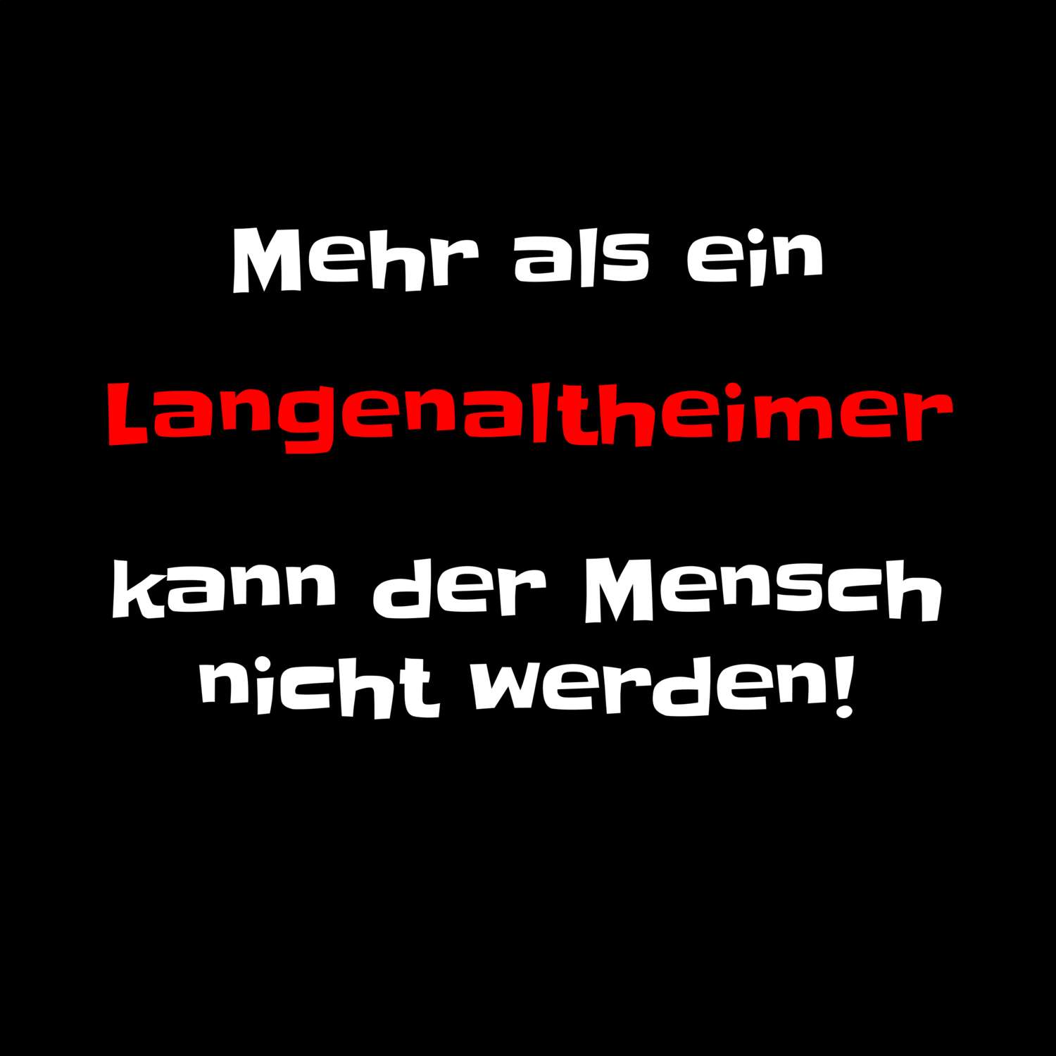 Langenaltheim T-Shirt »Mehr als ein«