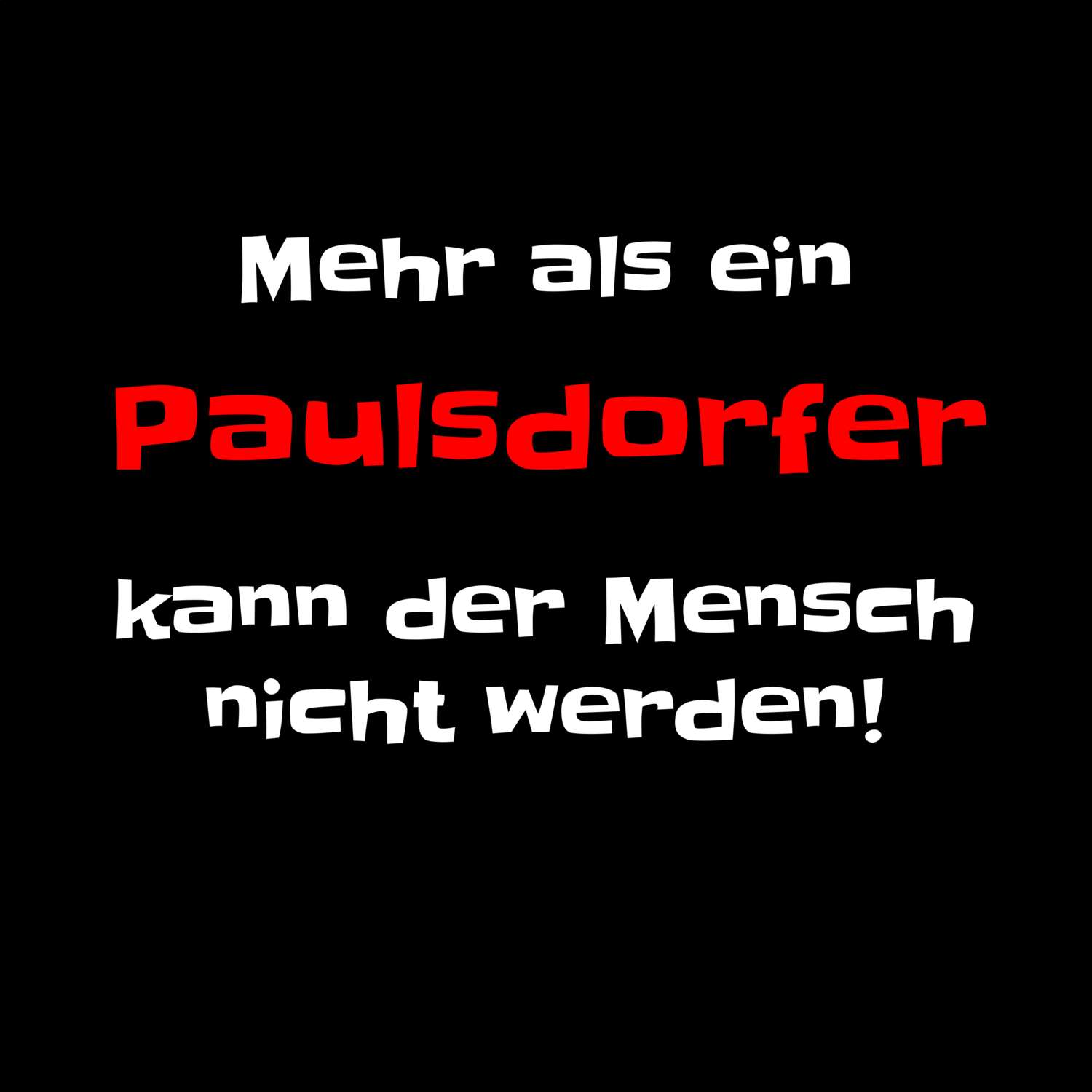 Paulsdorf T-Shirt »Mehr als ein«