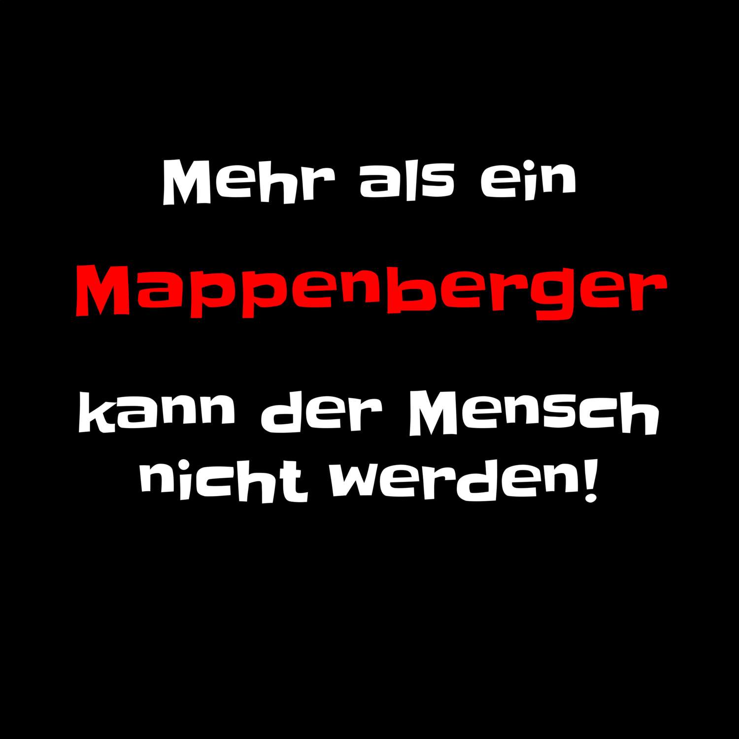Mappenberg T-Shirt »Mehr als ein«