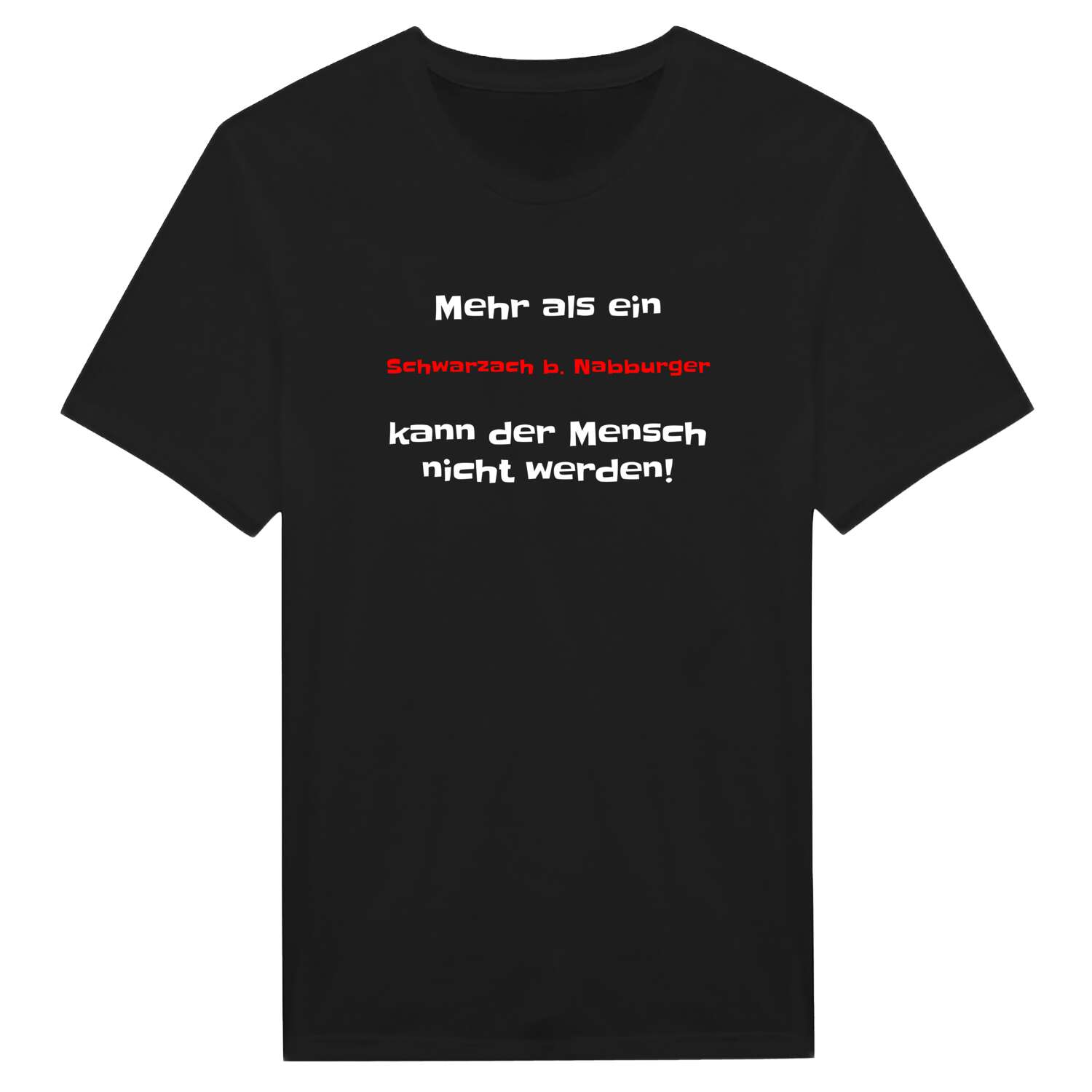 Schwarzach b. Nabburg T-Shirt »Mehr als ein«