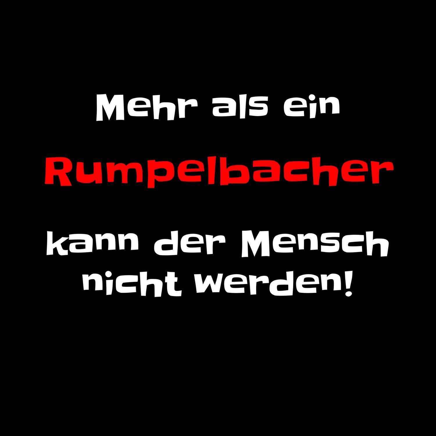 Rumpelbach T-Shirt »Mehr als ein«