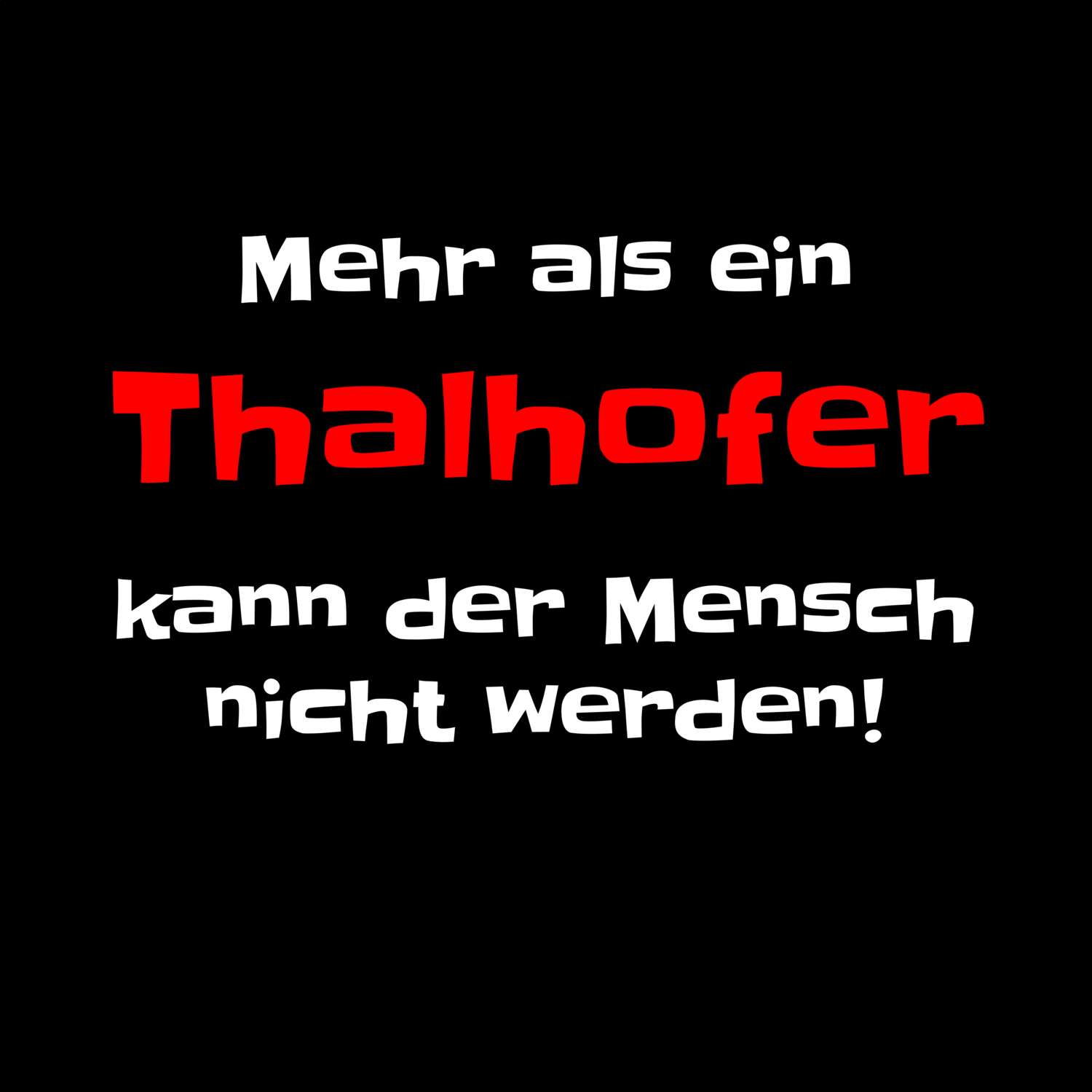 Thalhof T-Shirt »Mehr als ein«