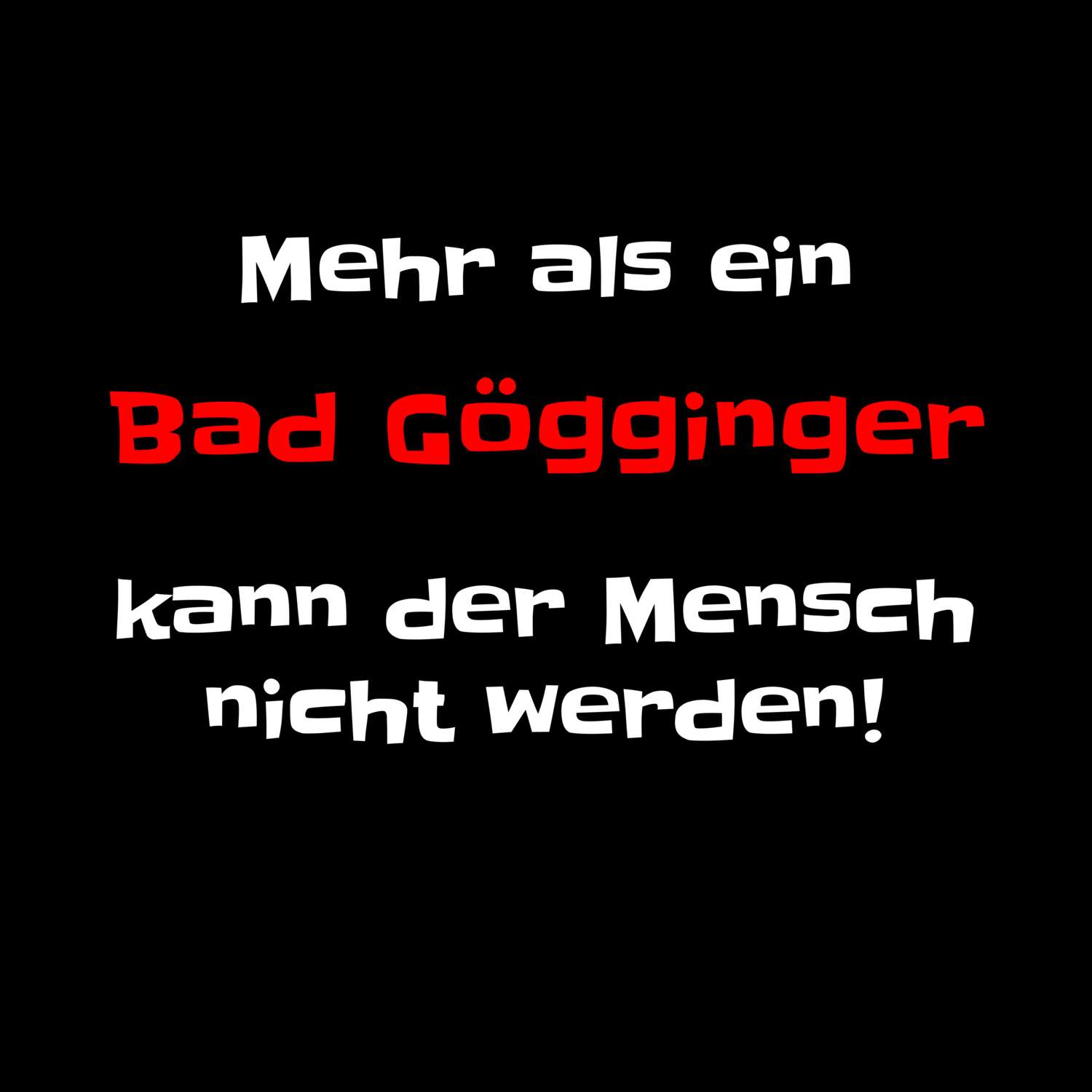 Bad Gögging T-Shirt »Mehr als ein«