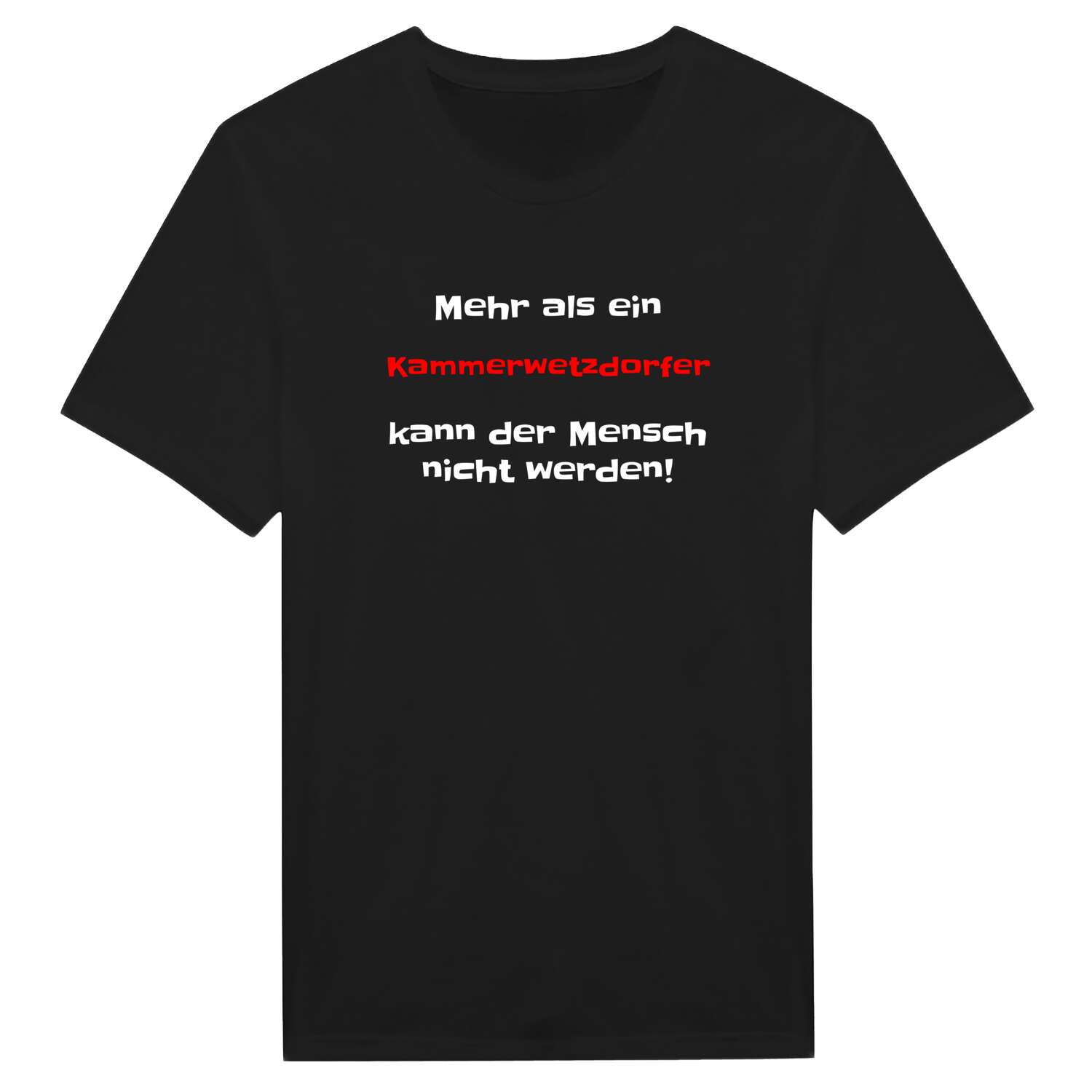 Kammerwetzdorf T-Shirt »Mehr als ein«