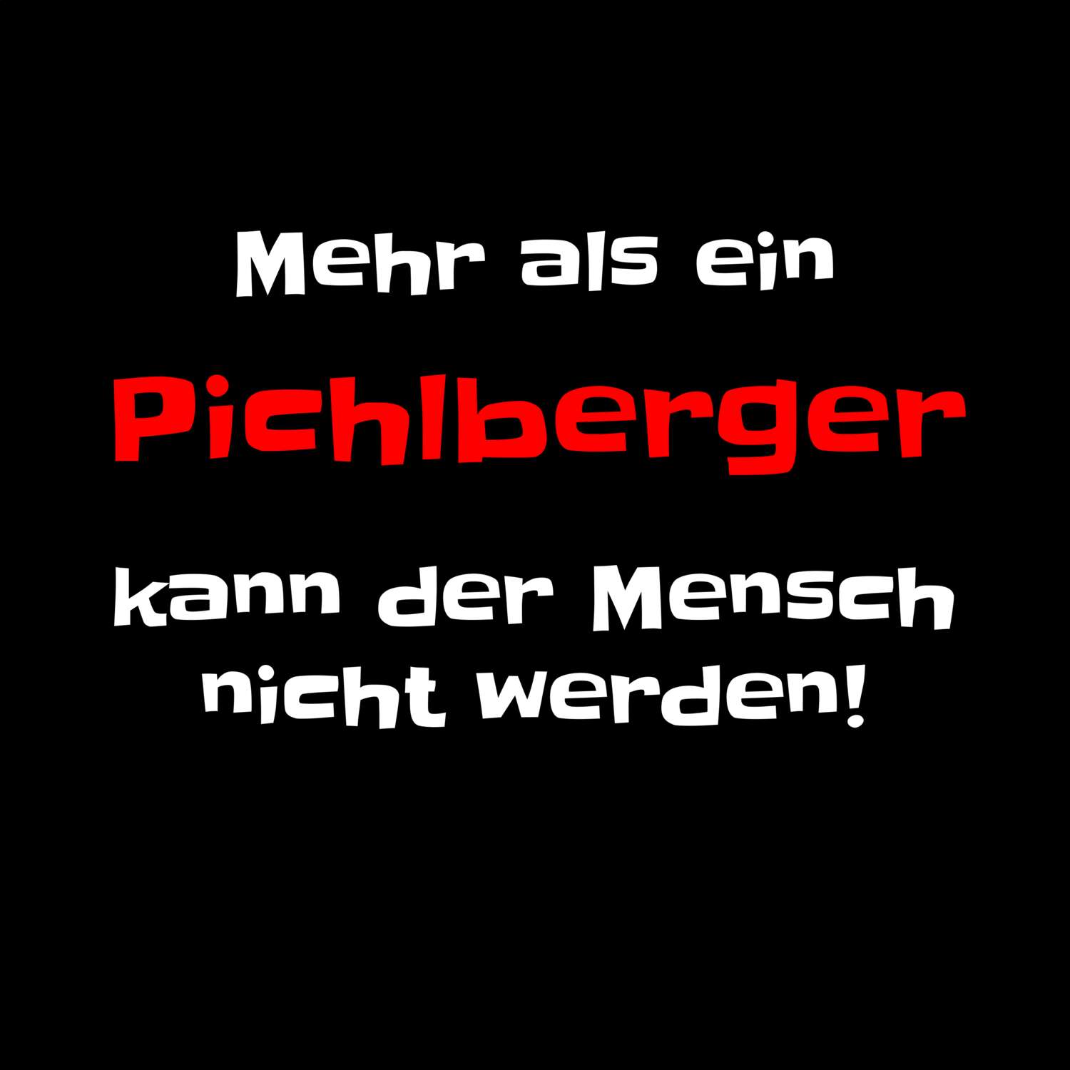 Pichlberg T-Shirt »Mehr als ein«