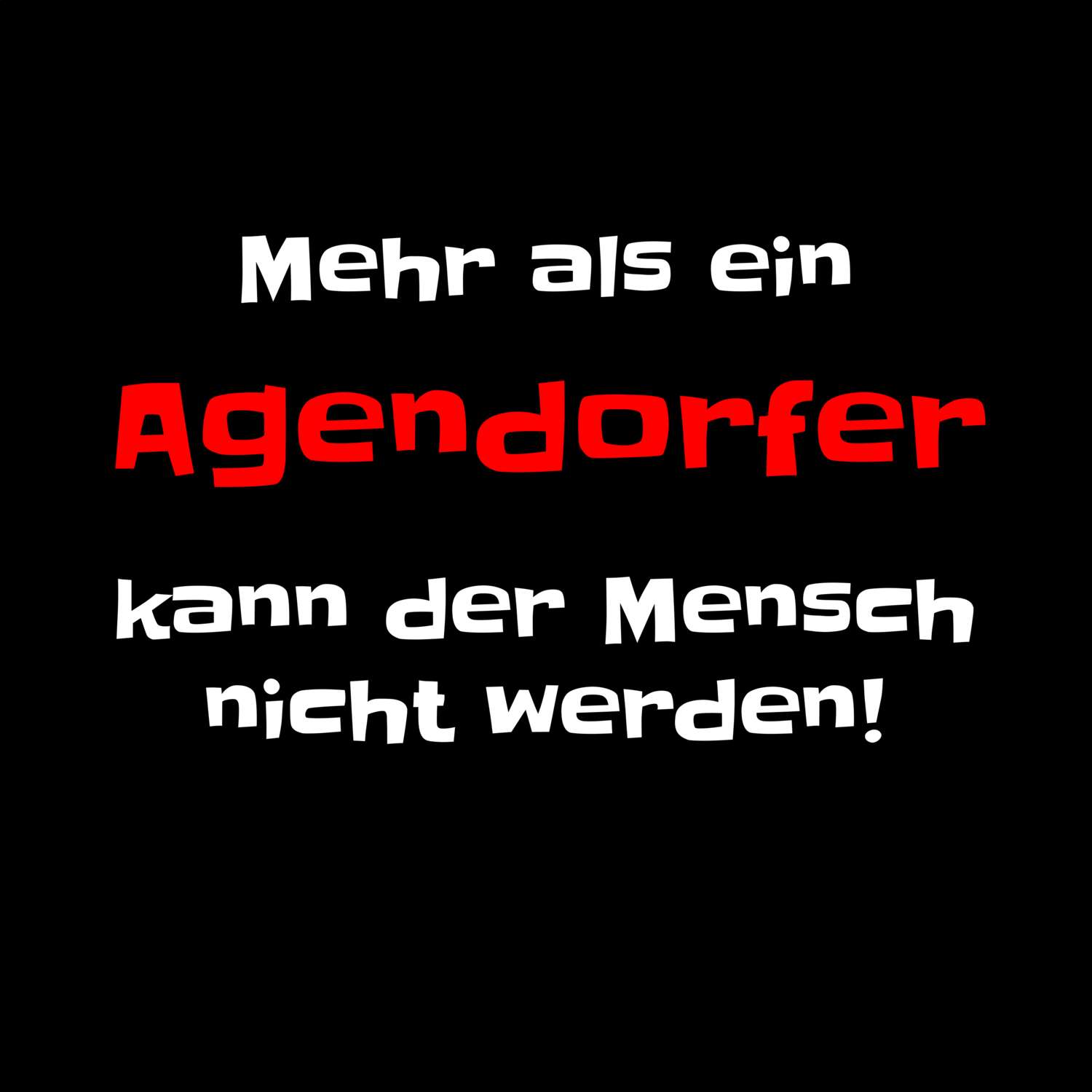 Agendorf T-Shirt »Mehr als ein«