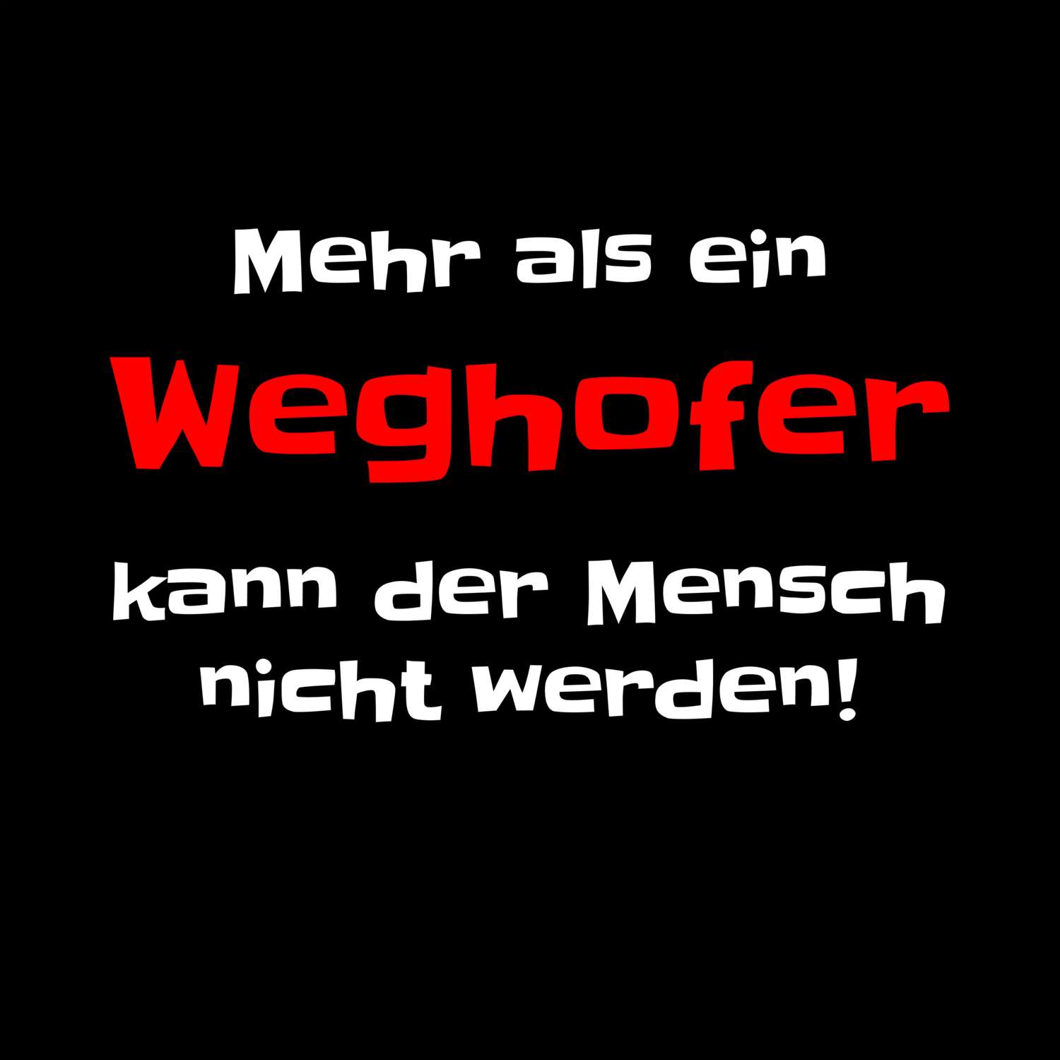 Weghof T-Shirt »Mehr als ein«