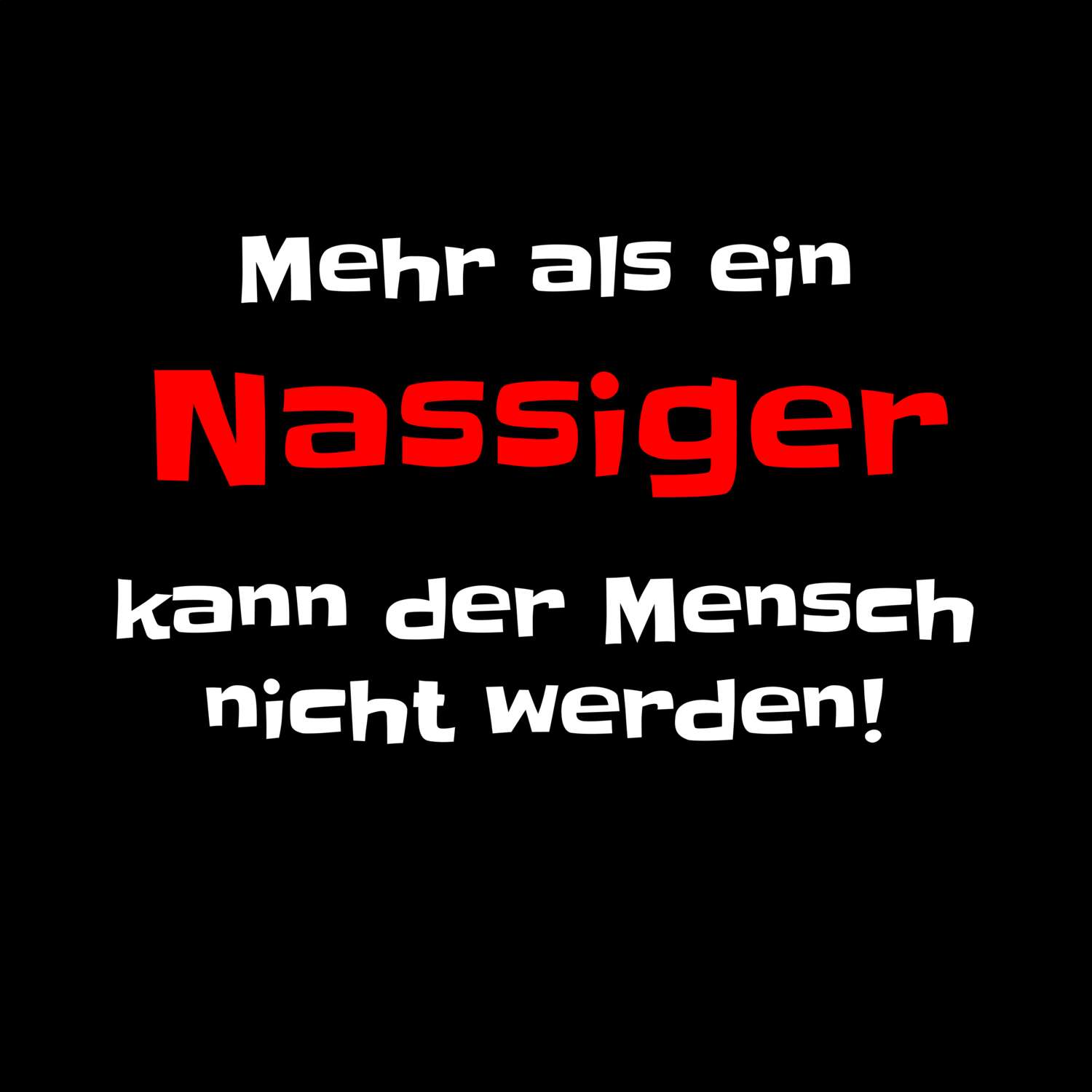 Nassig T-Shirt »Mehr als ein«