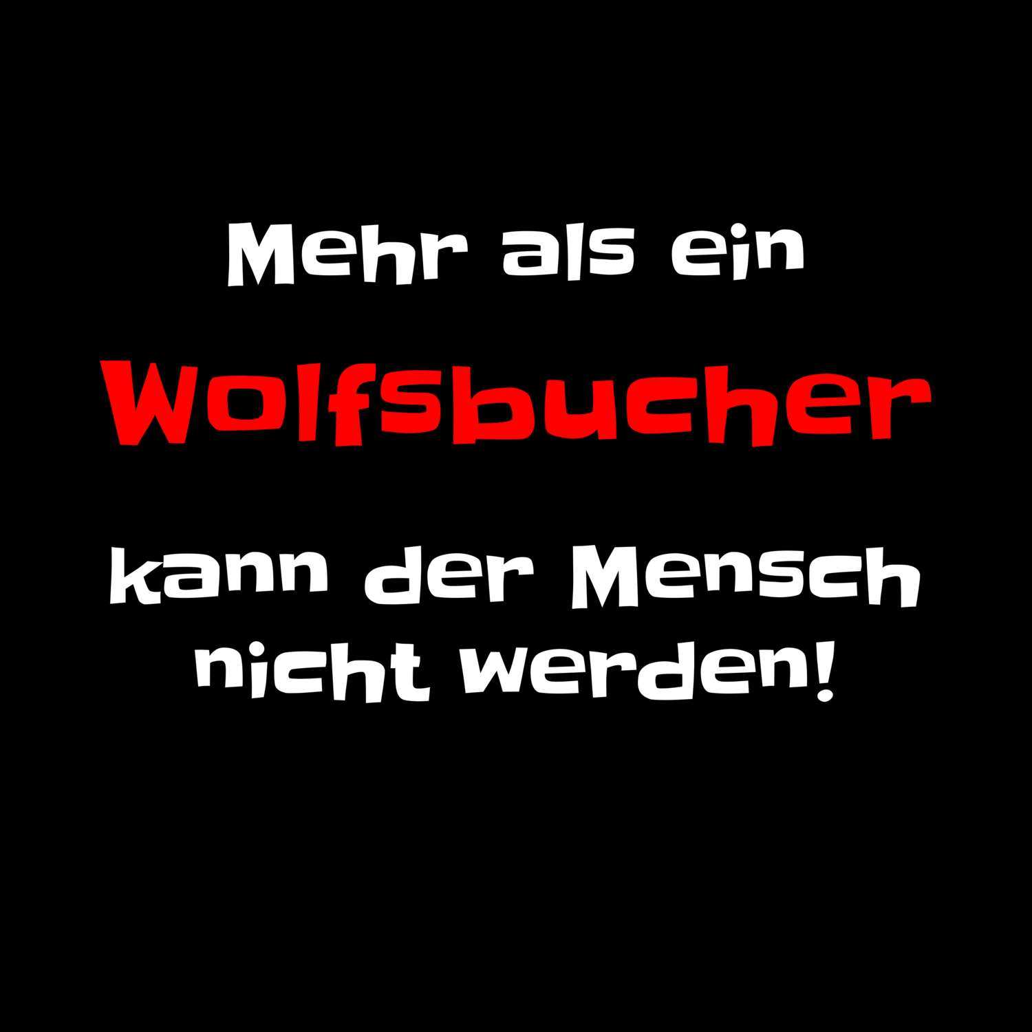 Wolfsbuch T-Shirt »Mehr als ein«