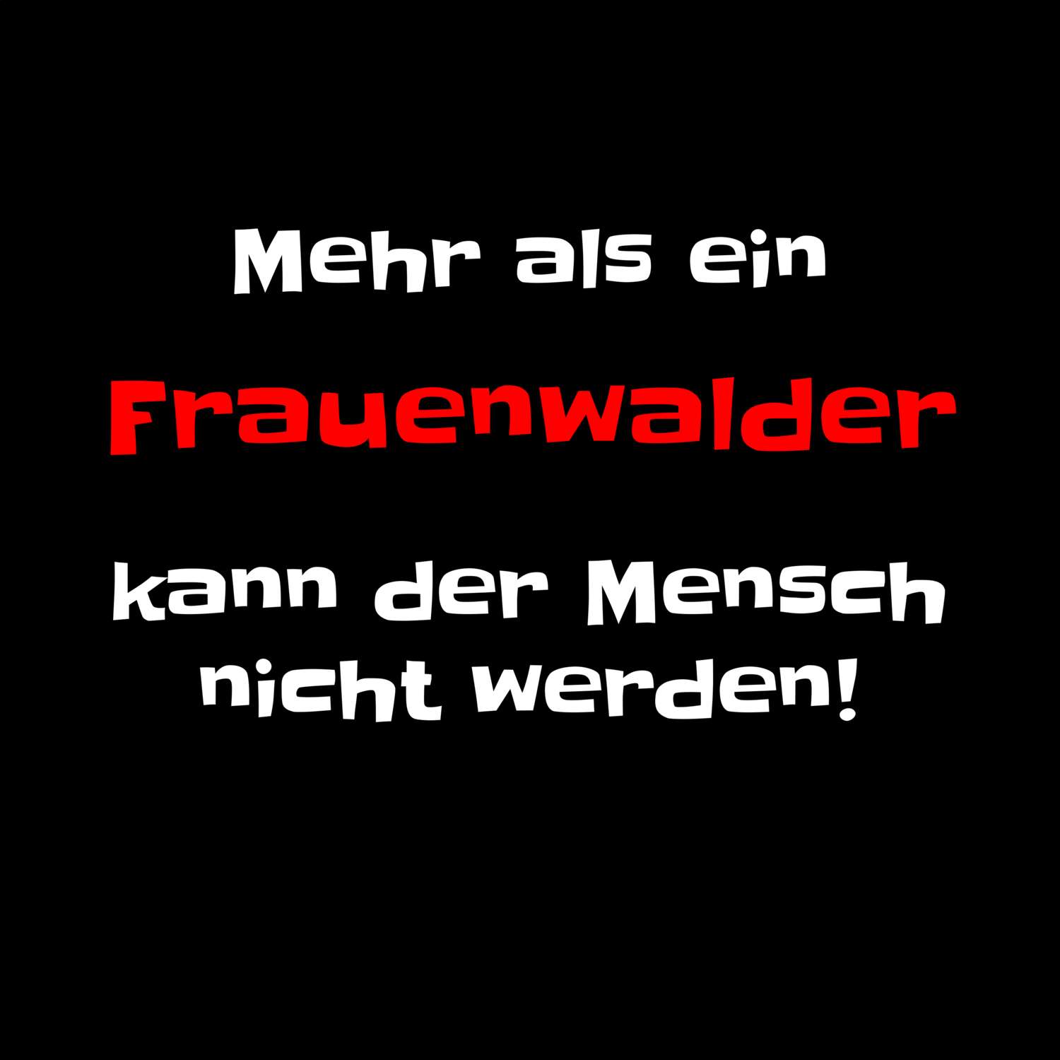 Frauenwald T-Shirt »Mehr als ein«