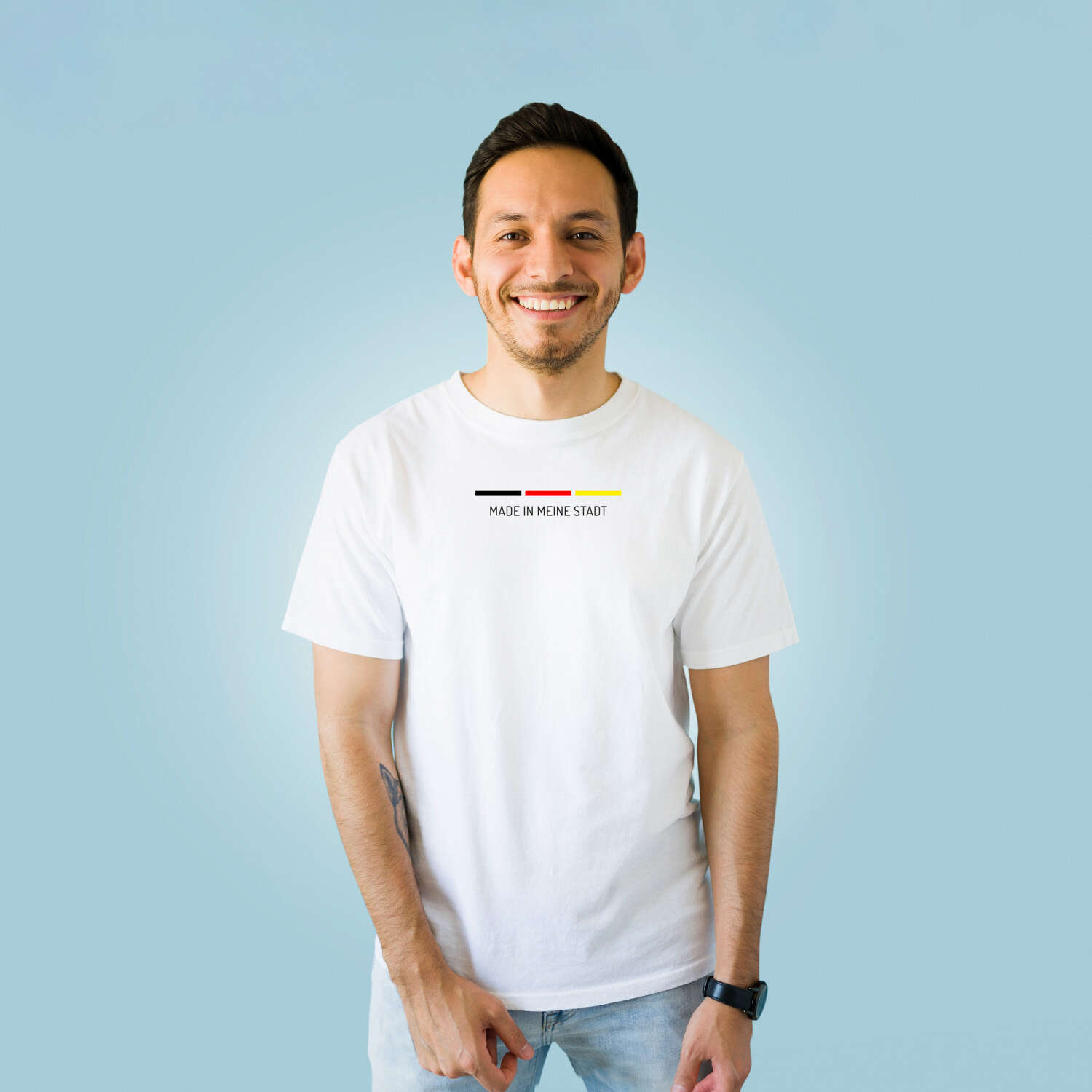 T-Shirt für Ort »Meine Stadt«, Design »Made in«