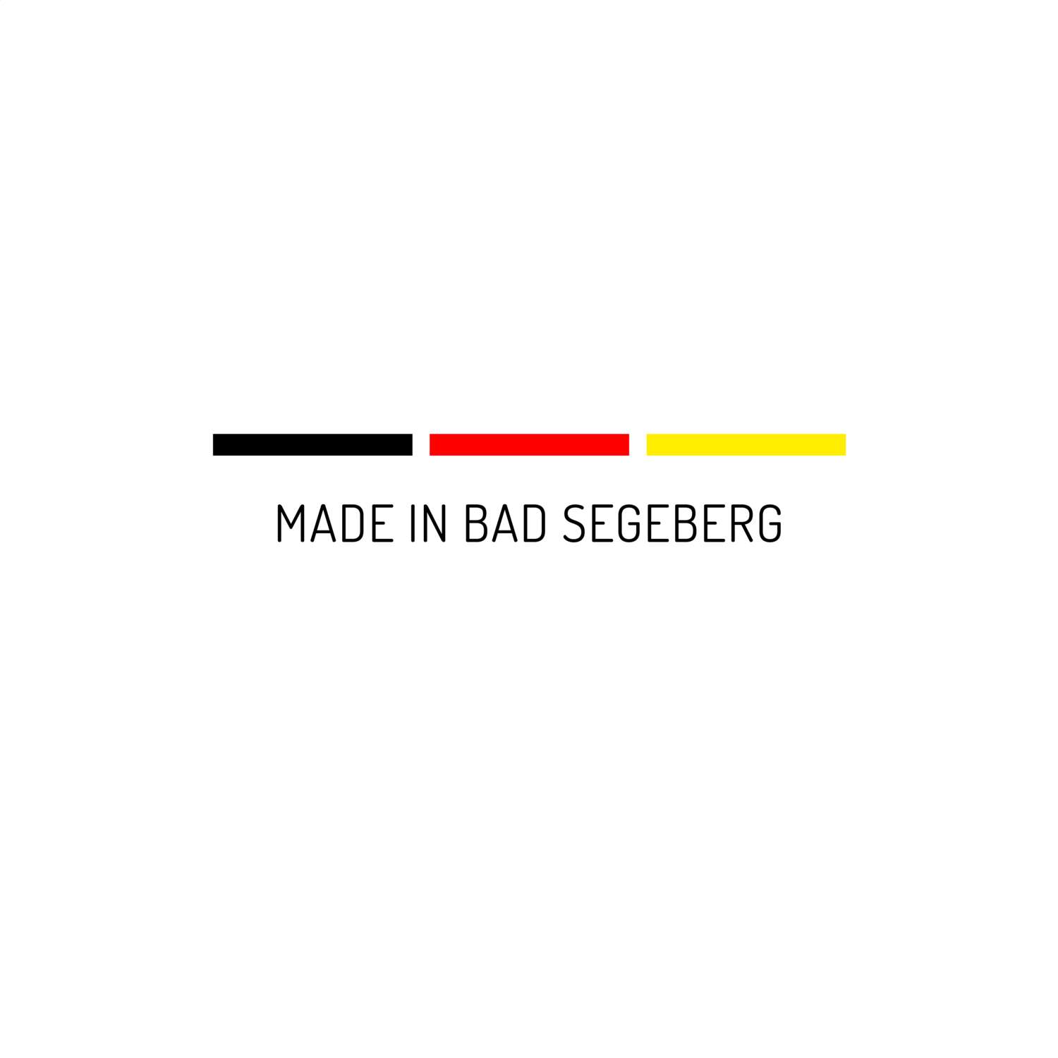 T-Shirt für Ort »Bad Segeberg«, Design »Made in«