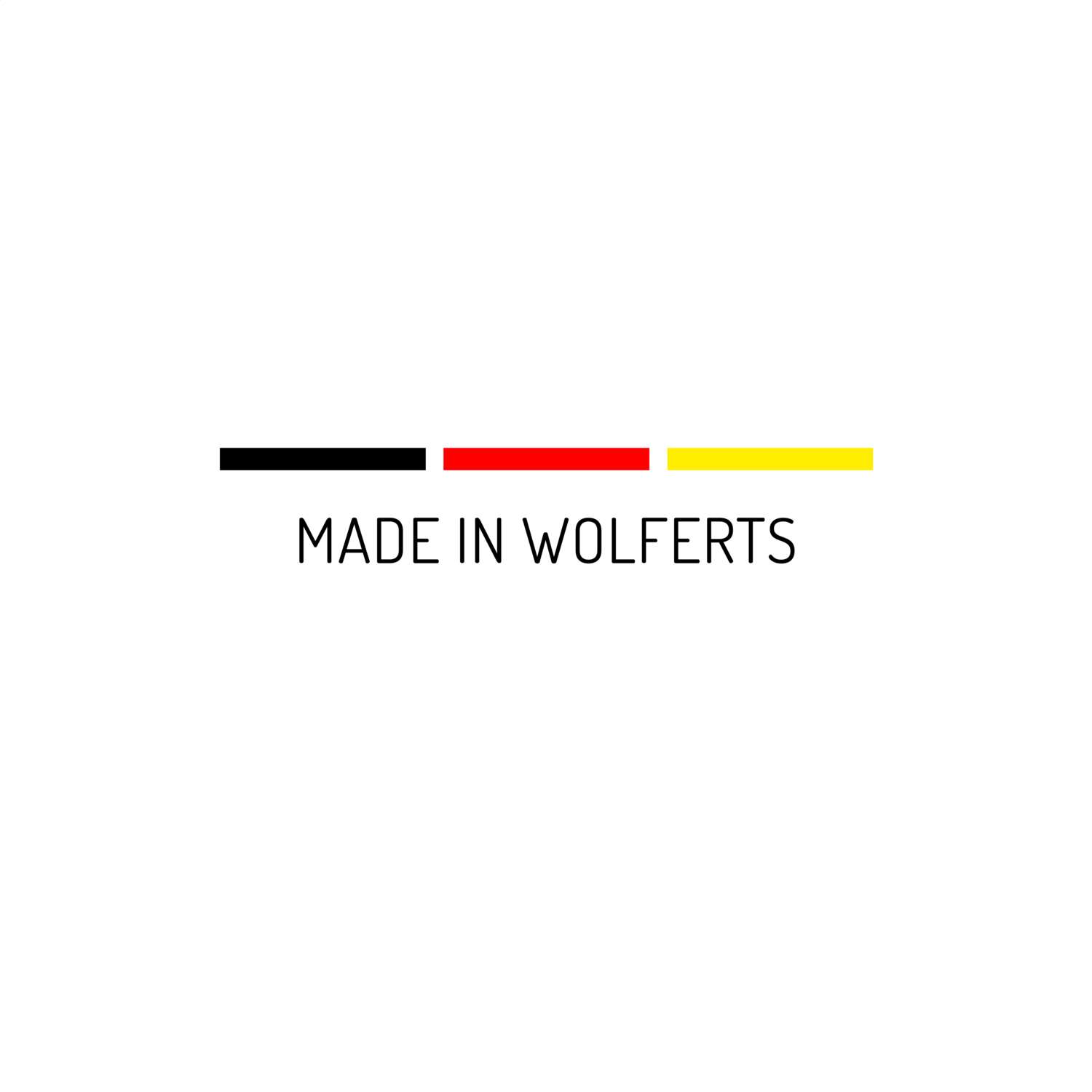 T-Shirt für Ort »Wolferts«, Design »Made in«
