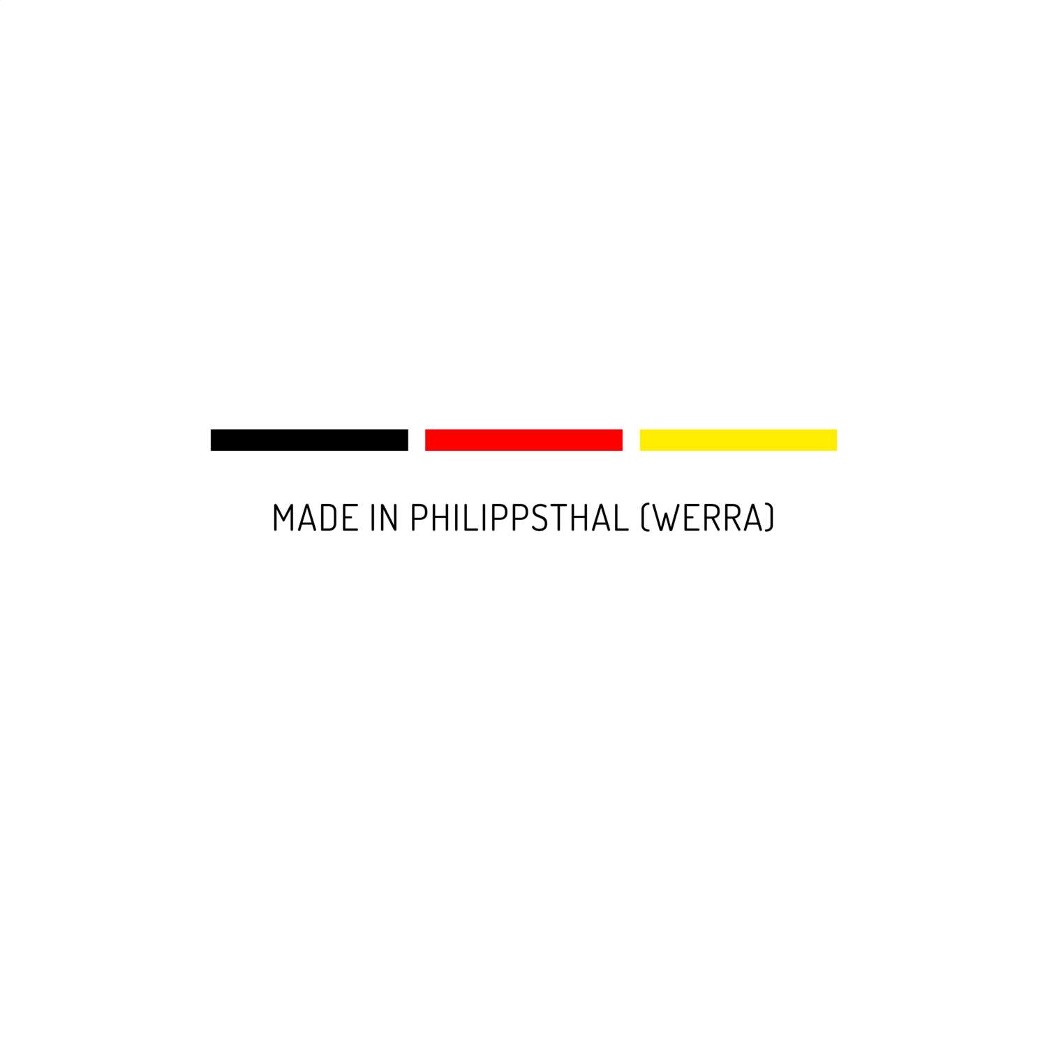 T-Shirt für Ort »Philippsthal (Werra)«, Design »Made in«
