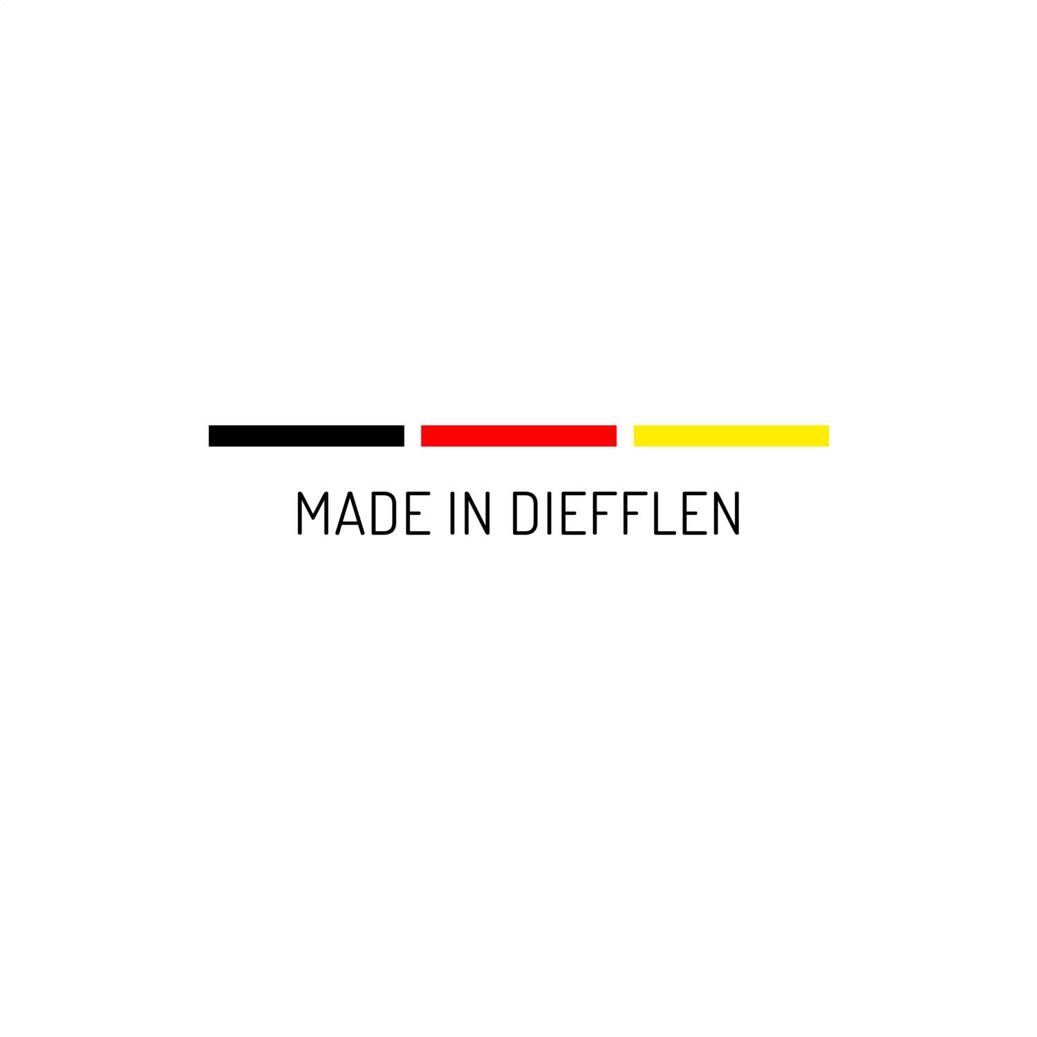 T-Shirt für Ort »Diefflen«, Design »Made in«