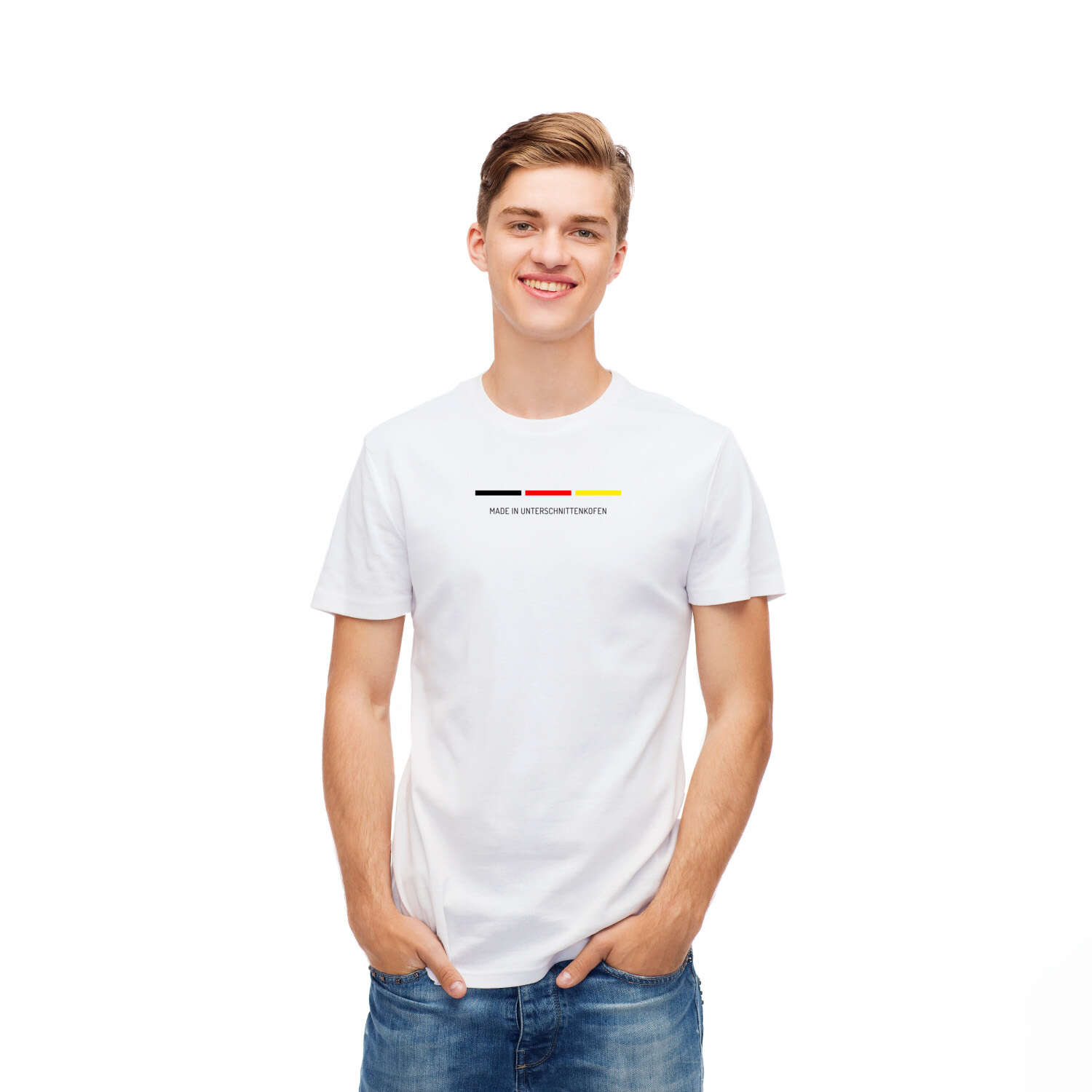 T-Shirt für Ort »Unterschnittenkofen«, Design »Made in«