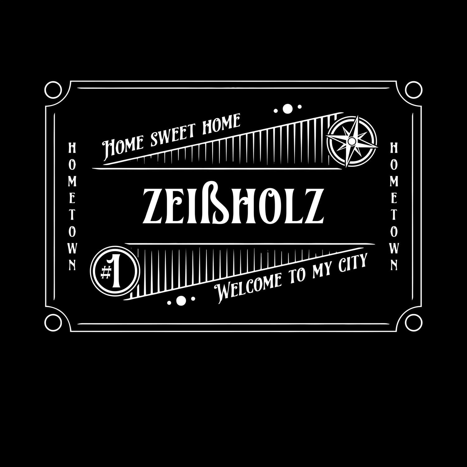 T-Shirt »Rockabilly« für den Ort »Zeißholz«