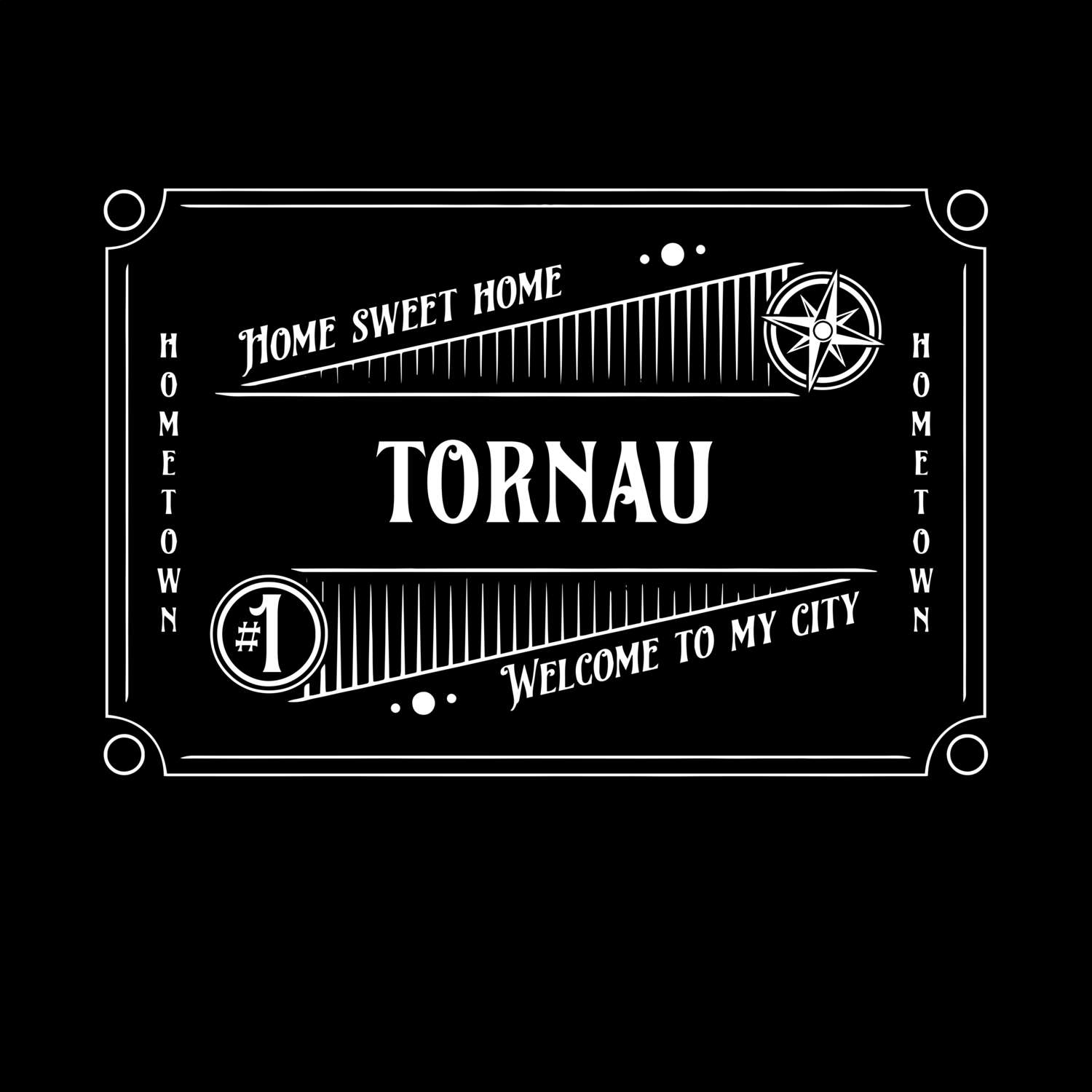 T-Shirt »Rockabilly« für den Ort »Tornau«