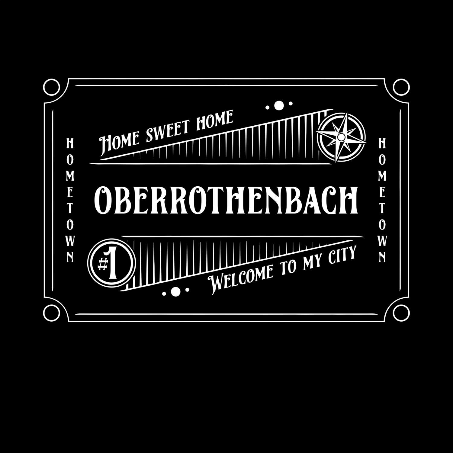 T-Shirt »Rockabilly« für den Ort »Oberrothenbach«