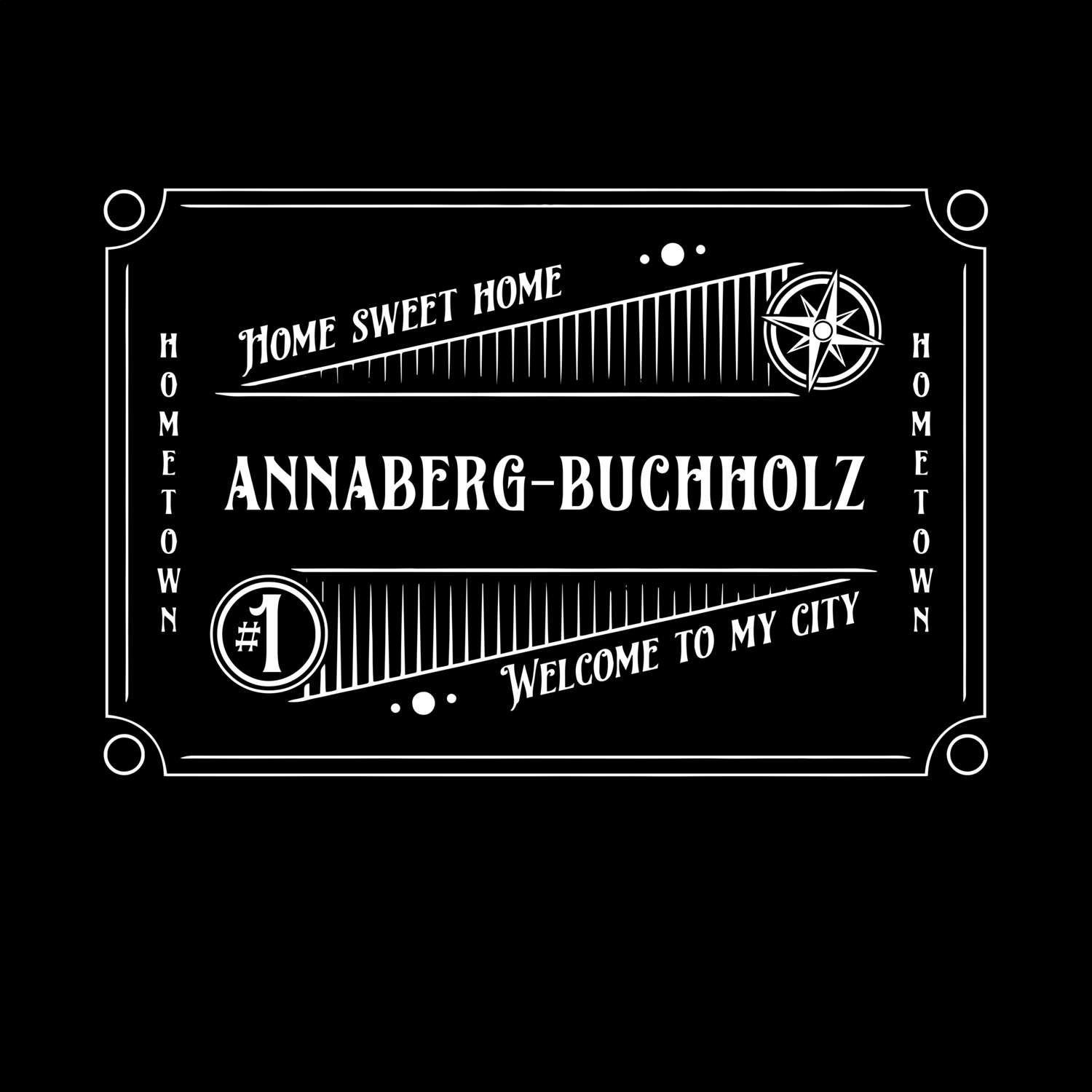 T-Shirt »Rockabilly« für den Ort »Annaberg-Buchholz«