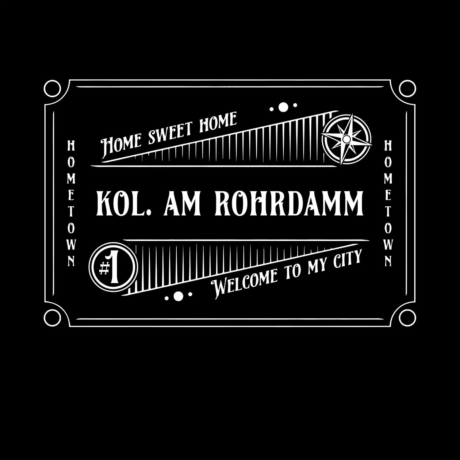 T-Shirt »Rockabilly« für den Ort »Kol. Am Rohrdamm«