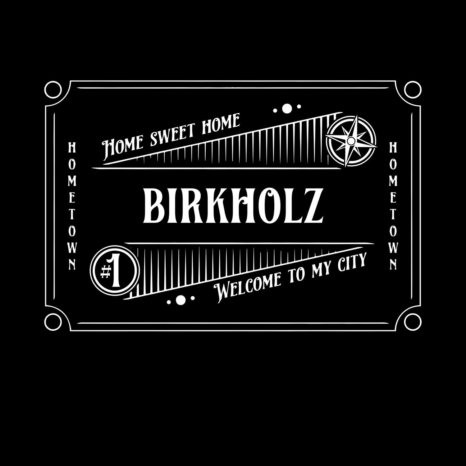 T-Shirt »Rockabilly« für den Ort »Birkholz«