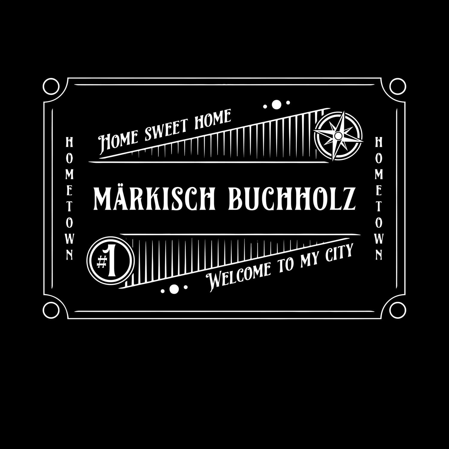 T-Shirt »Rockabilly« für den Ort »Märkisch Buchholz«