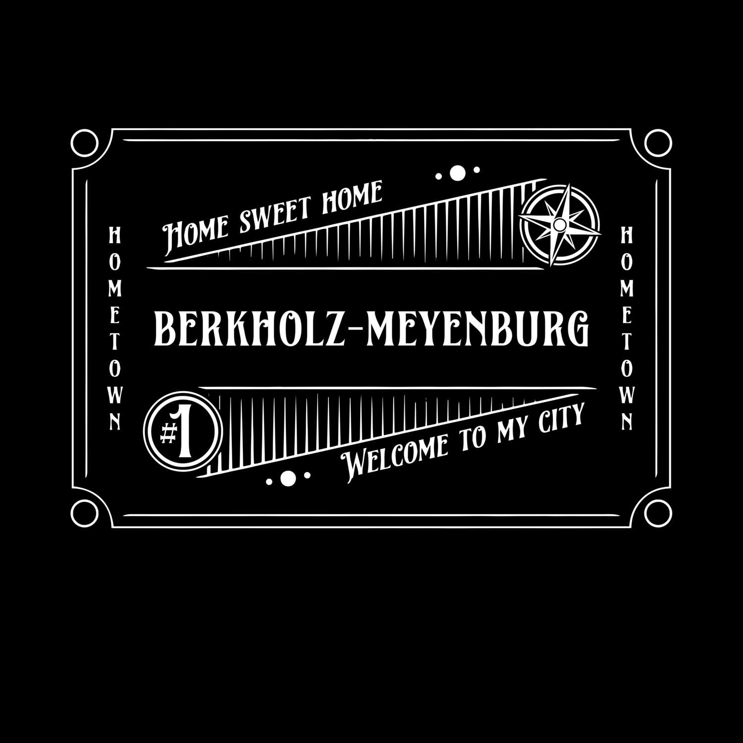 T-Shirt »Rockabilly« für den Ort »Berkholz-Meyenburg«