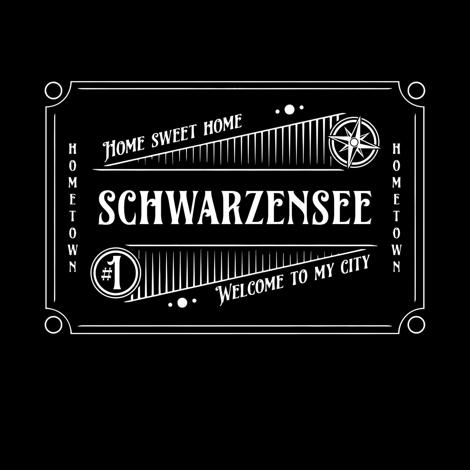 T-Shirt »Rockabilly« für den Ort »Schwarzensee«